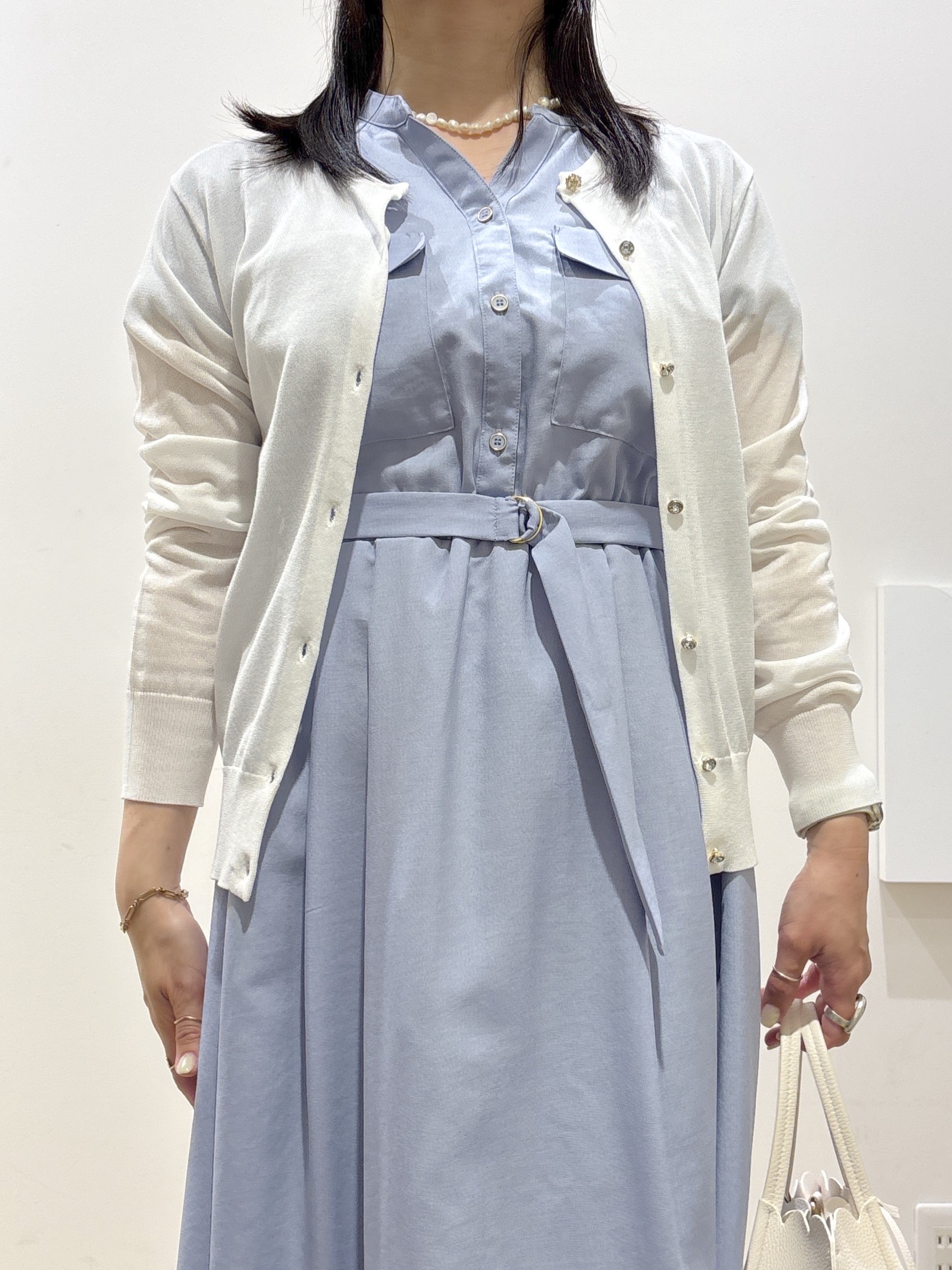 mameさんの「index｜ダブルポケットスキッパーワンピース【防シワ／洗濯機OK】《XS～3L／6col》」を使ったコーディネート