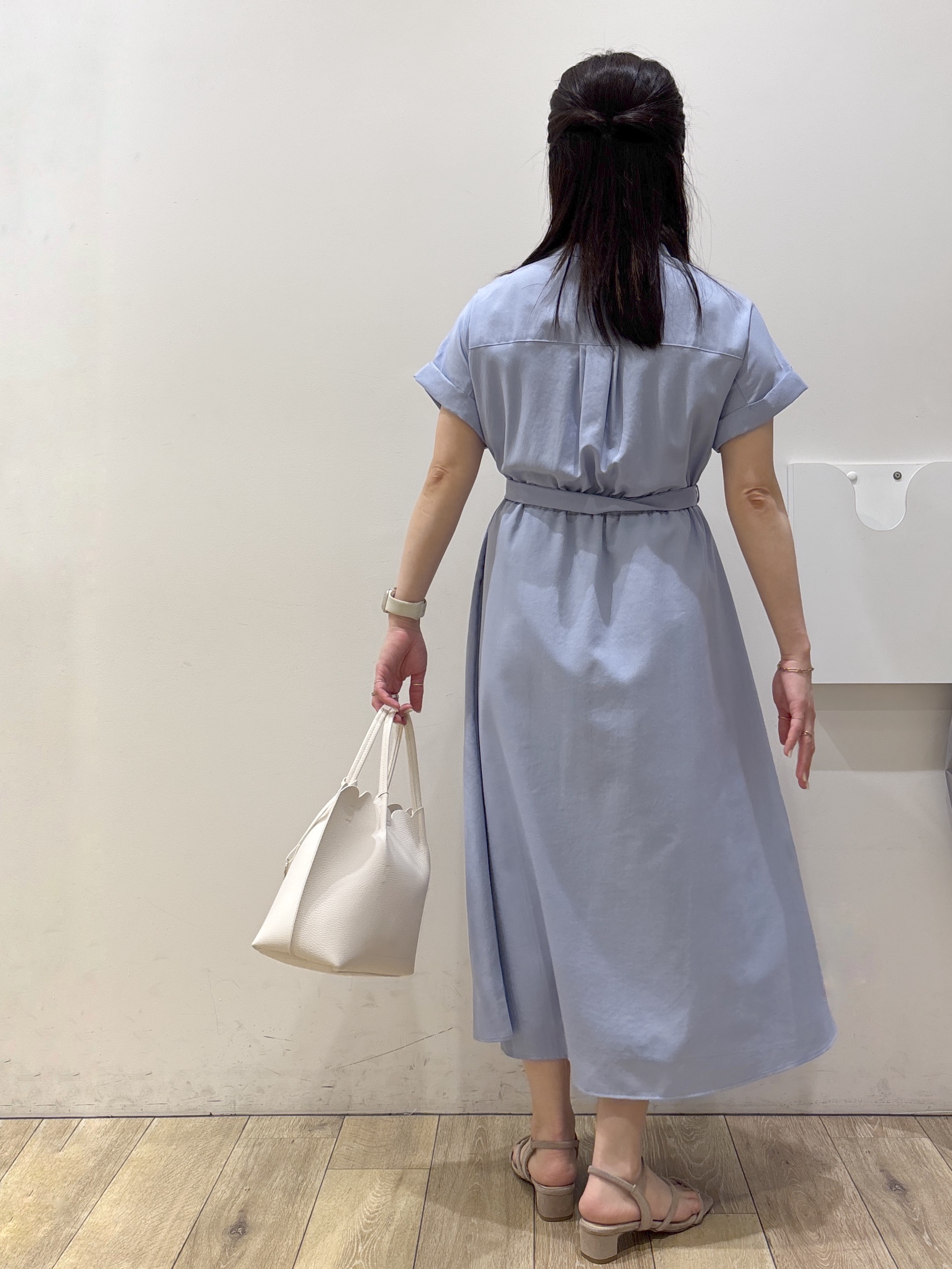 mameさんの「index｜ダブルポケットスキッパーワンピース【防シワ／洗濯機OK】《XS～3L／6col》」を使ったコーディネート