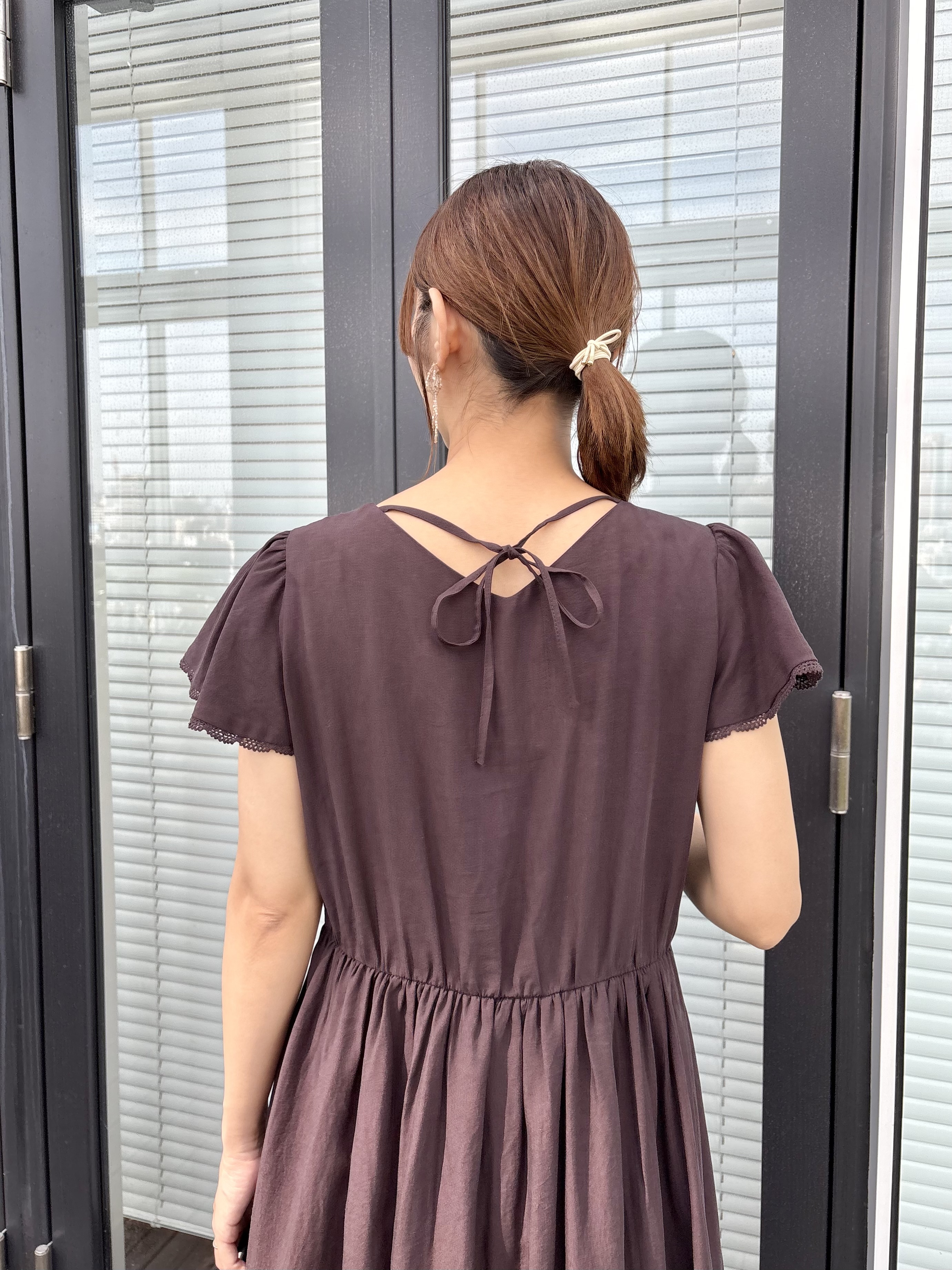 みぃさんの「Couture brooch｜【洗える】バックリボンOP」を使ったコーディネート