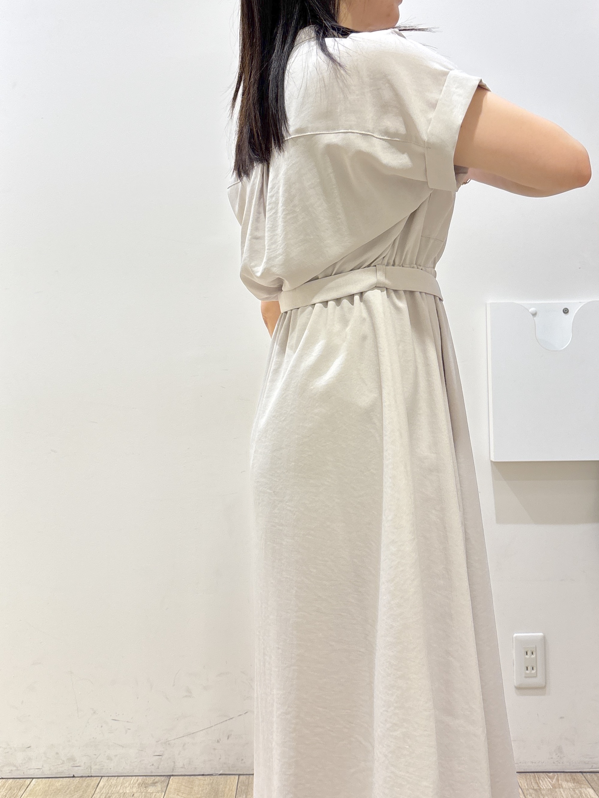 mameさんの「index｜ダブルポケットスキッパーワンピース【防シワ／洗濯機OK】《XS～3L／6col》」を使ったコーディネート