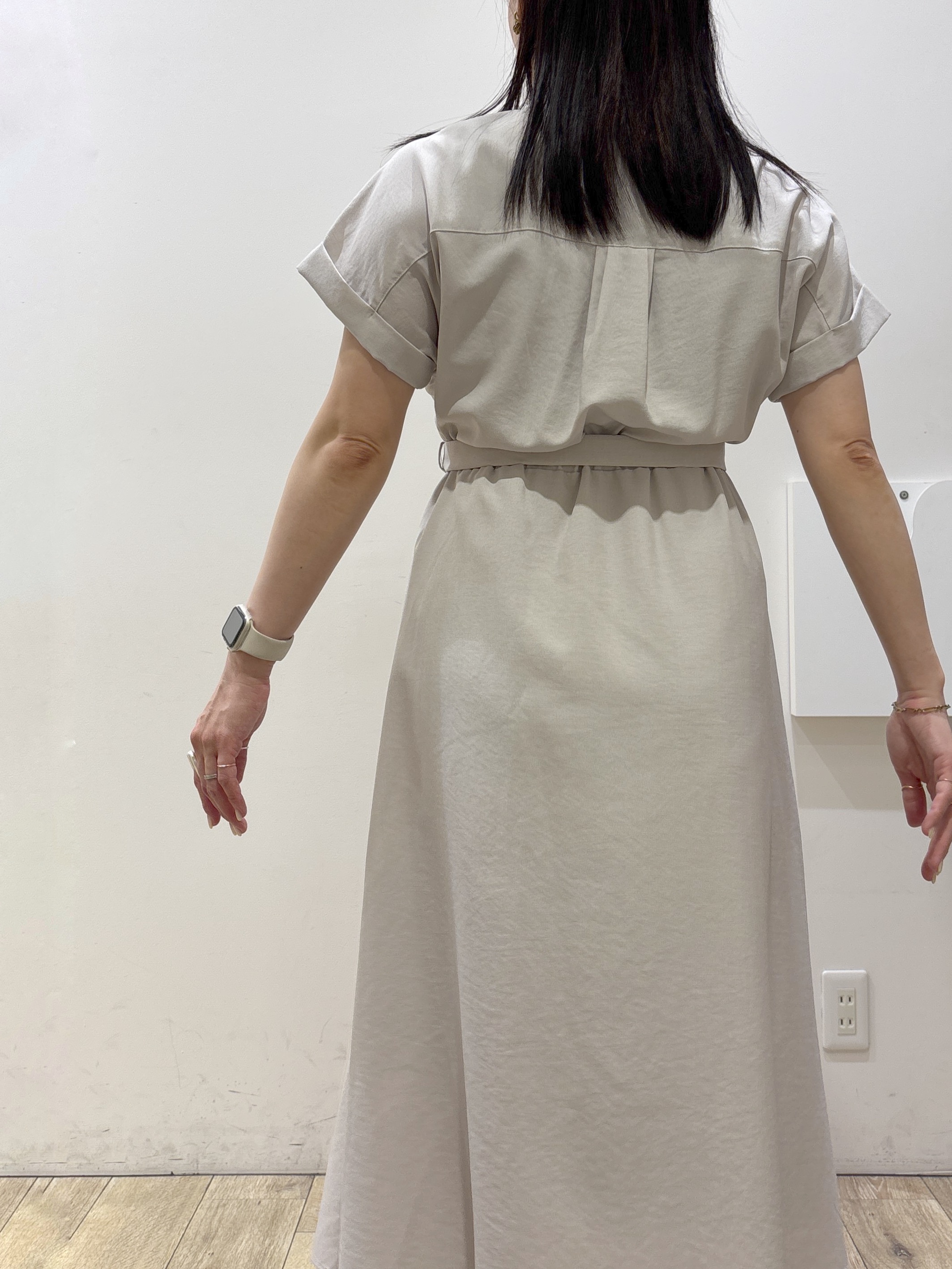 mameさんの「index｜ダブルポケットスキッパーワンピース【防シワ／洗濯機OK】《XS～3L／6col》」を使ったコーディネート