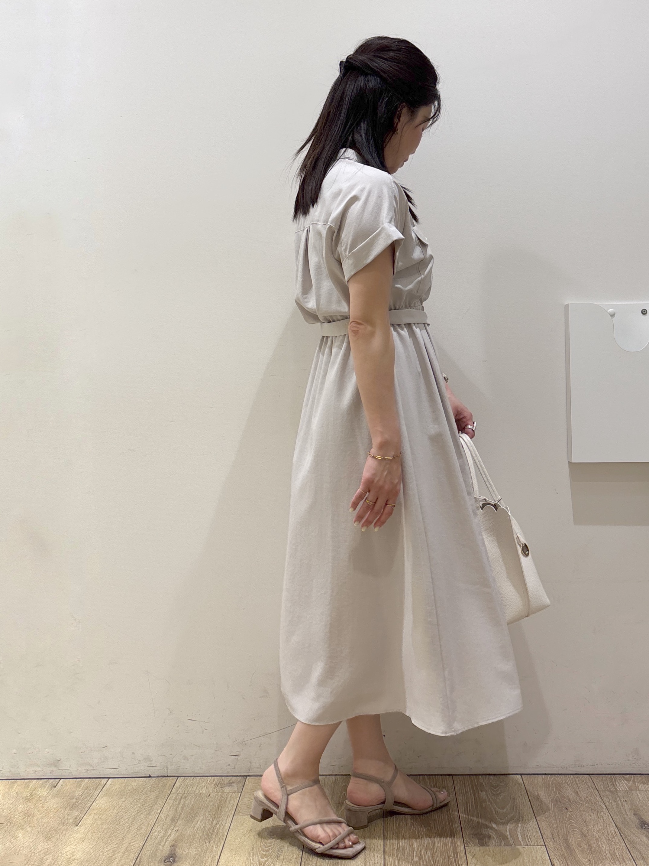 mameさんの「index｜ダブルポケットスキッパーワンピース【防シワ／洗濯機OK】《XS～3L／6col》」を使ったコーディネート