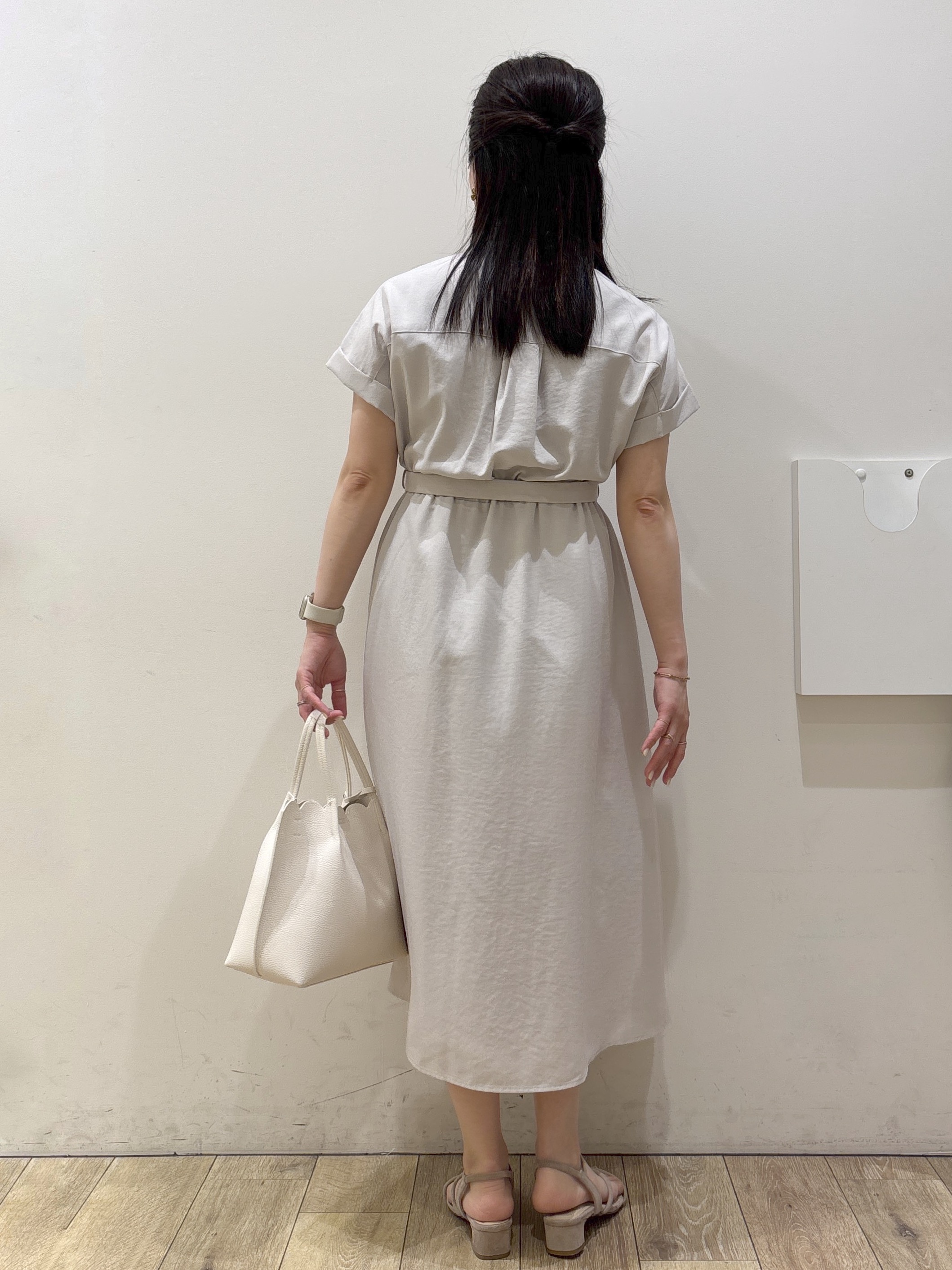 mameさんの「index｜ダブルポケットスキッパーワンピース【防シワ／洗濯機OK】《XS～3L／6col》」を使ったコーディネート
