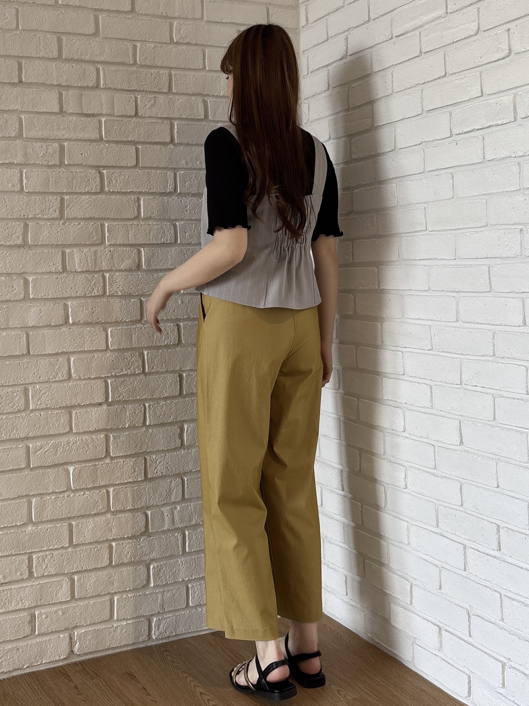 sayaさんの「grove｜ストライプ ビスチェ＆インナーセット」を使ったコーディネート