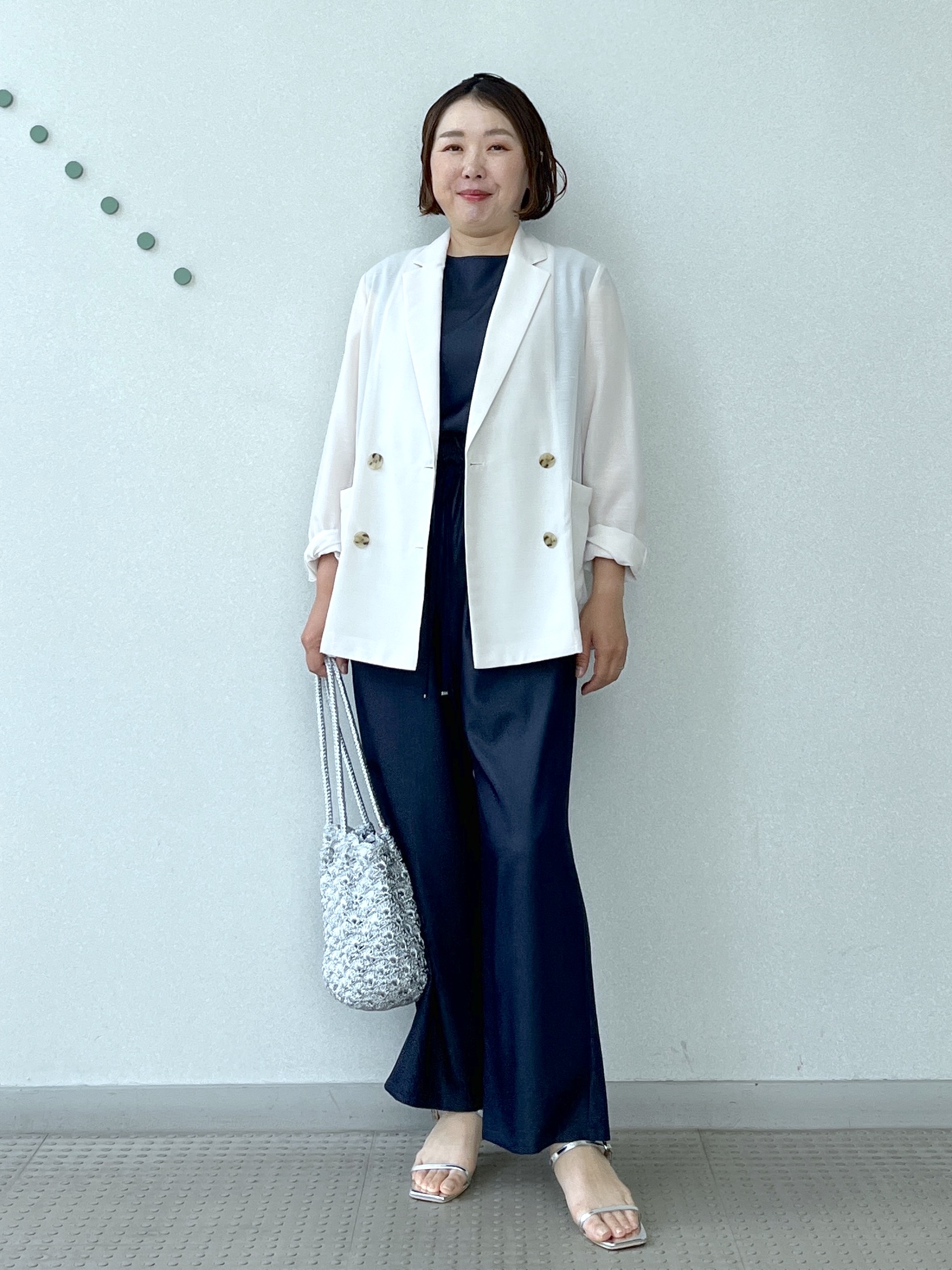 Soeさんの「DRESSTERIOR｜【ウォッシャブル】フレンチスリーブ コンビネゾン」を使ったコーディネート