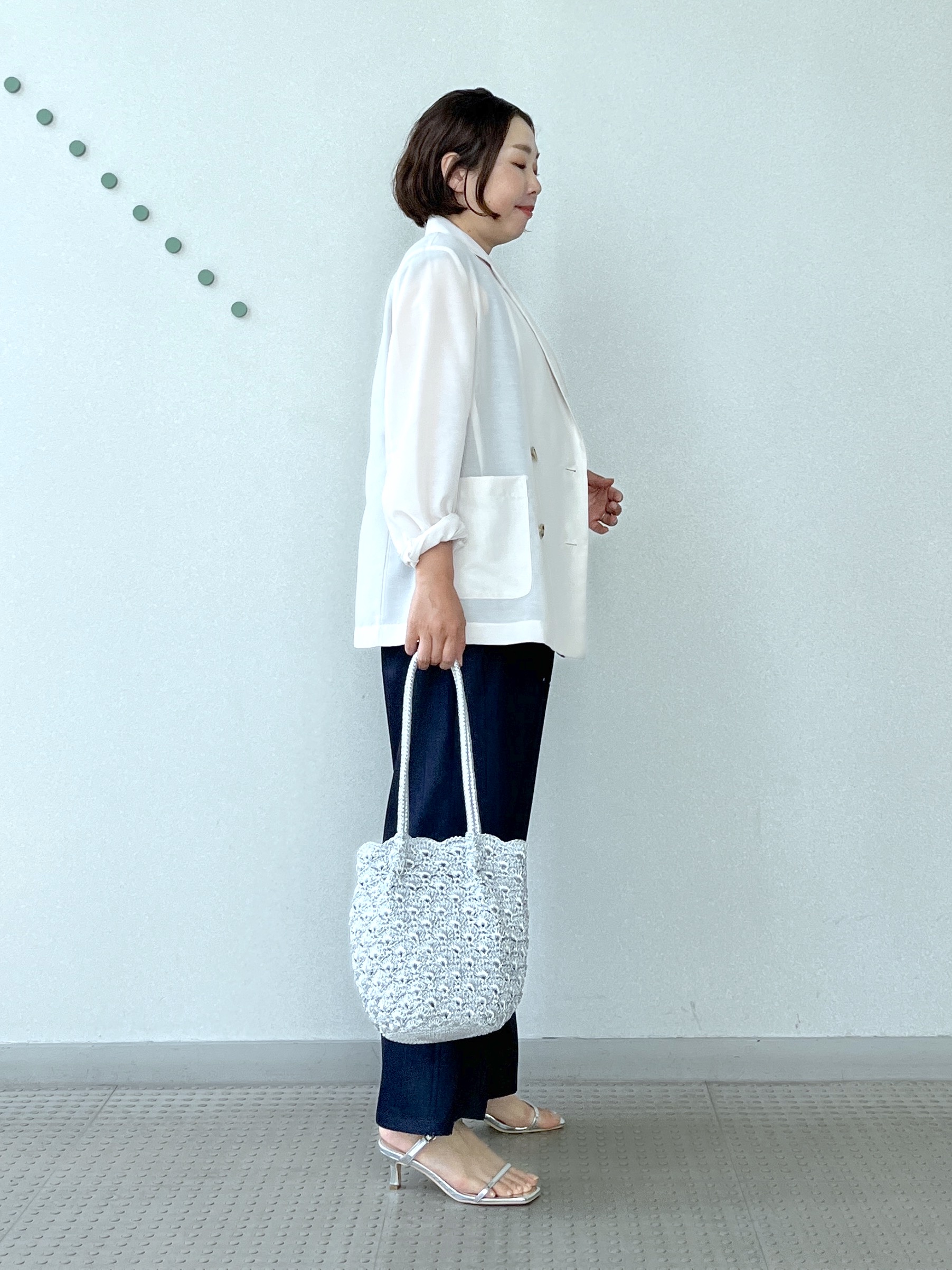 Soeさんの「DRESSTERIOR｜【ウォッシャブル】フレンチスリーブ コンビネゾン」を使ったコーディネート
