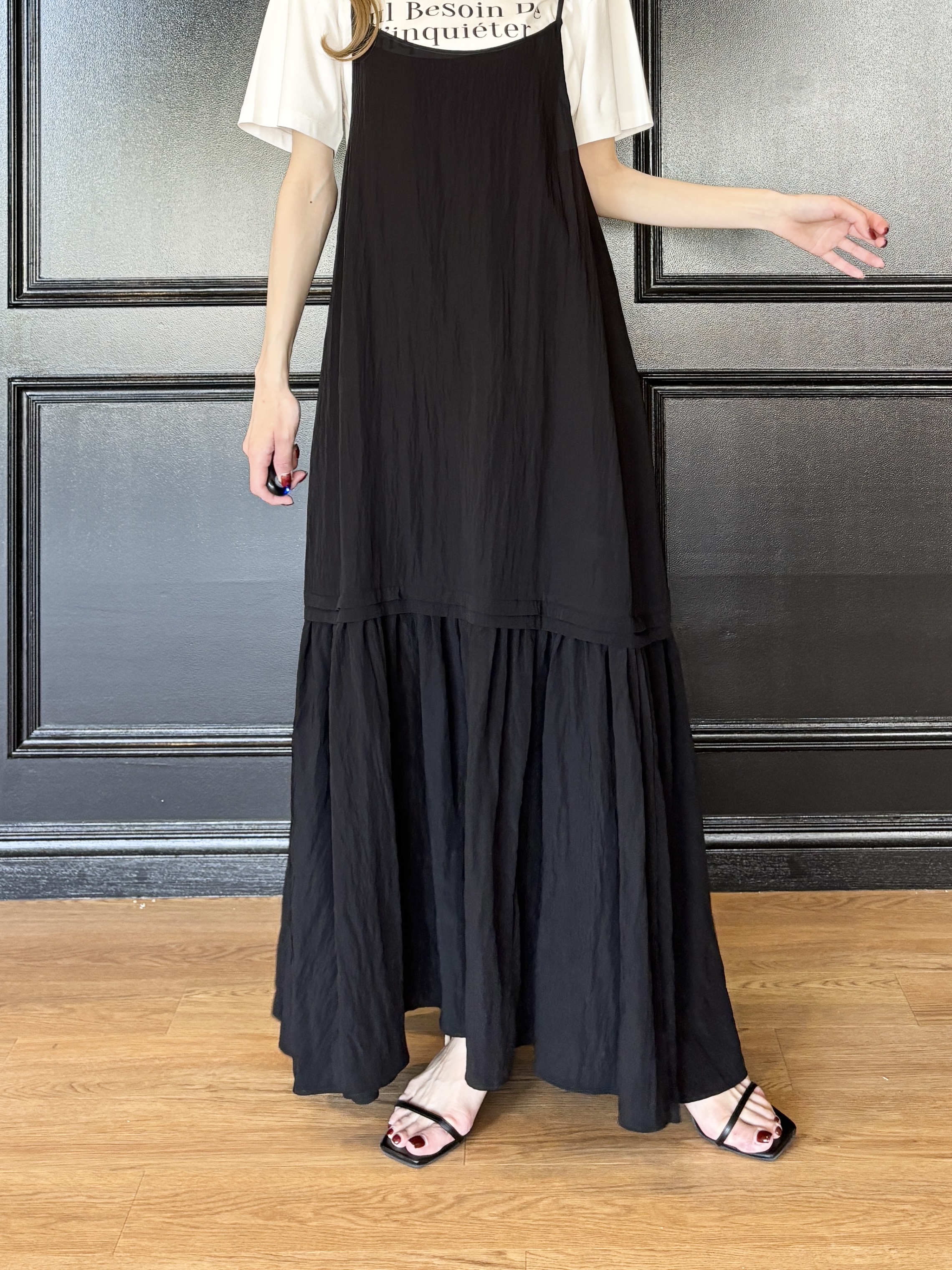 清水夏姫さんの「DRESSTERIOR｜【otonaMUSE5月号掲載】スキニーベルトサンダル」を使ったコーディネート