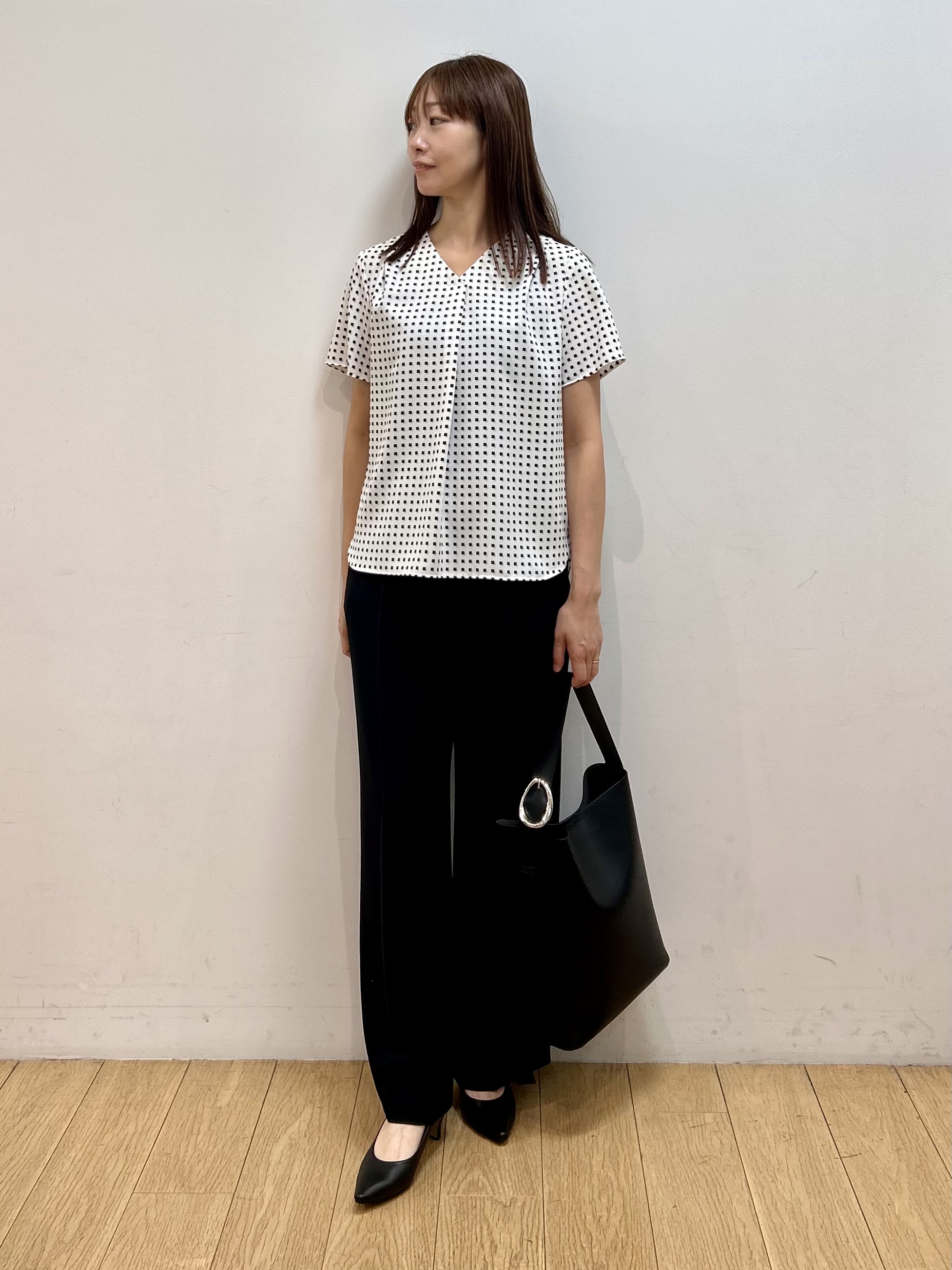 kozueさんの「INDIVI｜【着る日傘】ハーフスリーブダブルジャケット」を使ったコーディネート
