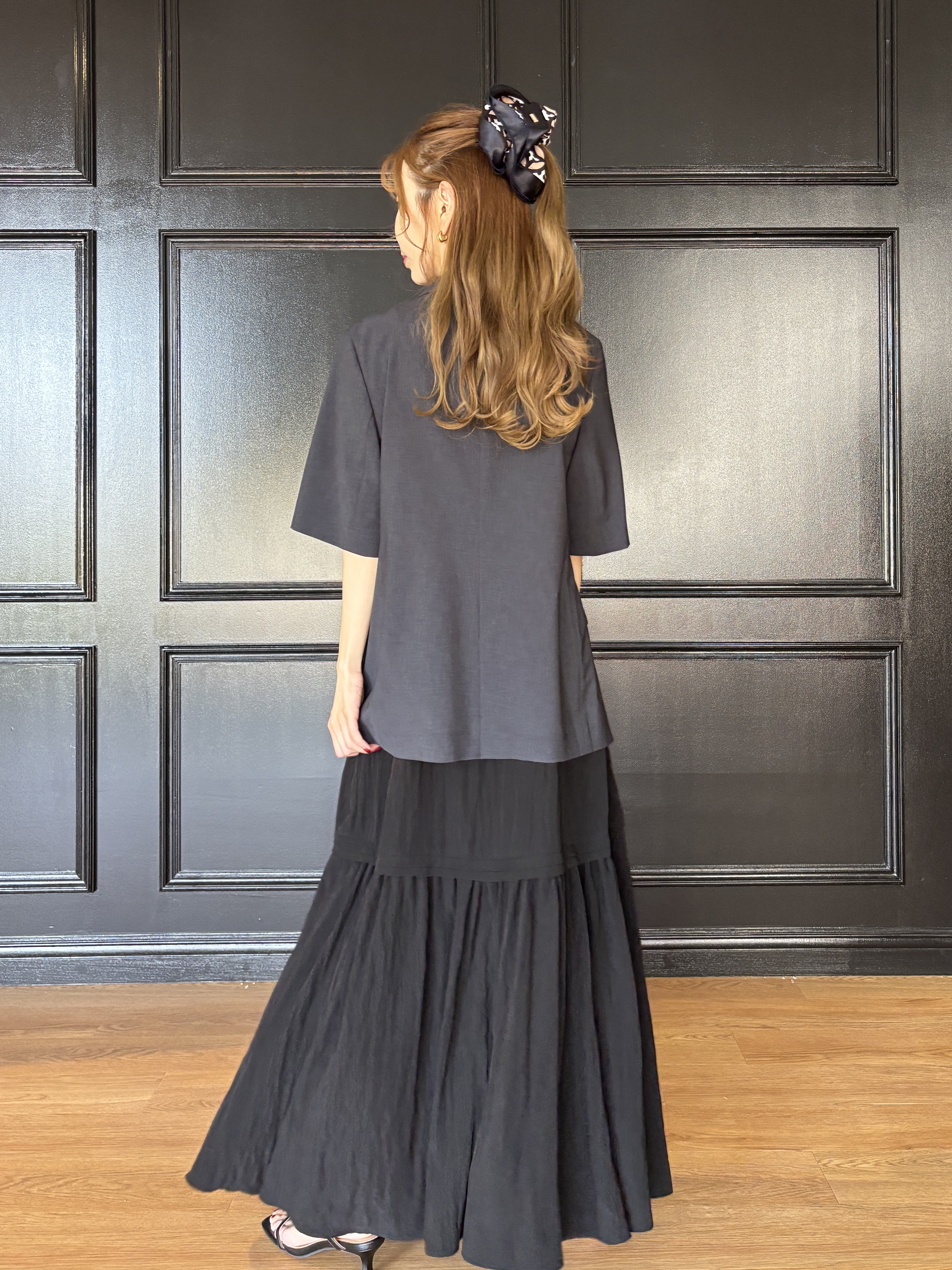 清水夏姫さんの「DRESSTERIOR｜【otonaMUSE5月号掲載】スキニーベルトサンダル」を使ったコーディネート