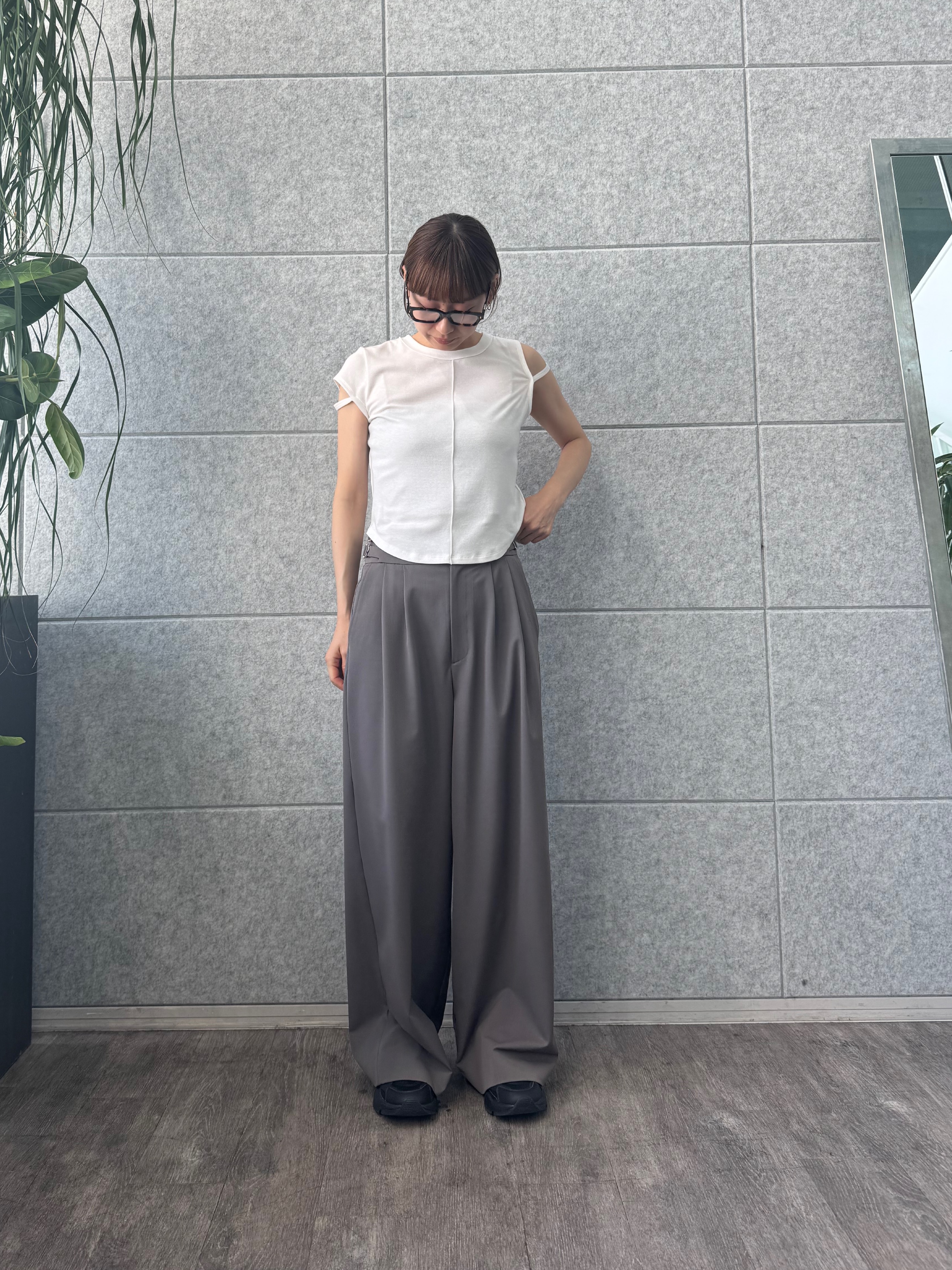 designer yukaさんの「CODE A｜compact edge tee」を使ったコーディネート