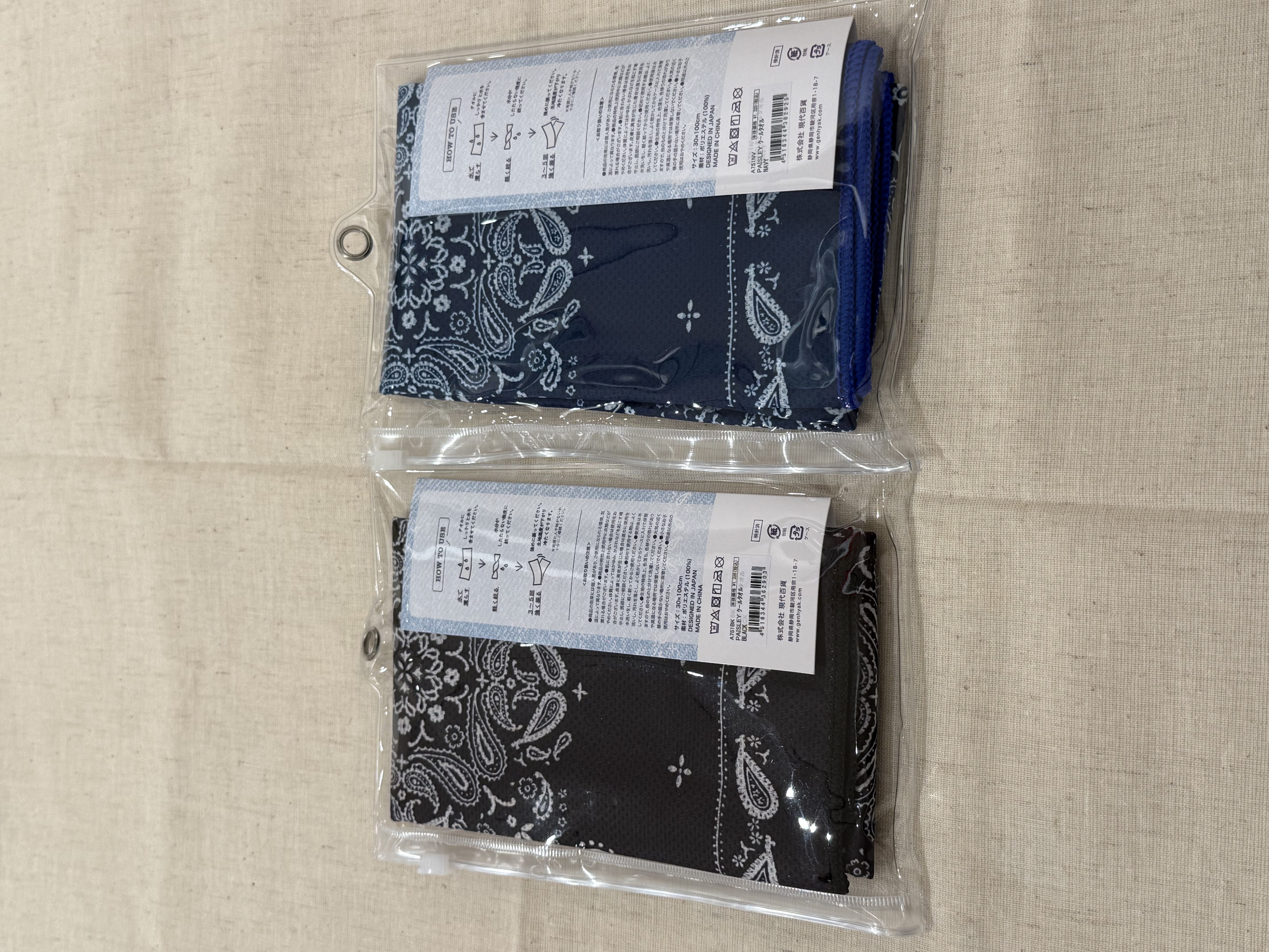 enさんの「212 KITCHEN STORE｜PAISLEY クールタオル BK」を使ったコーディネート