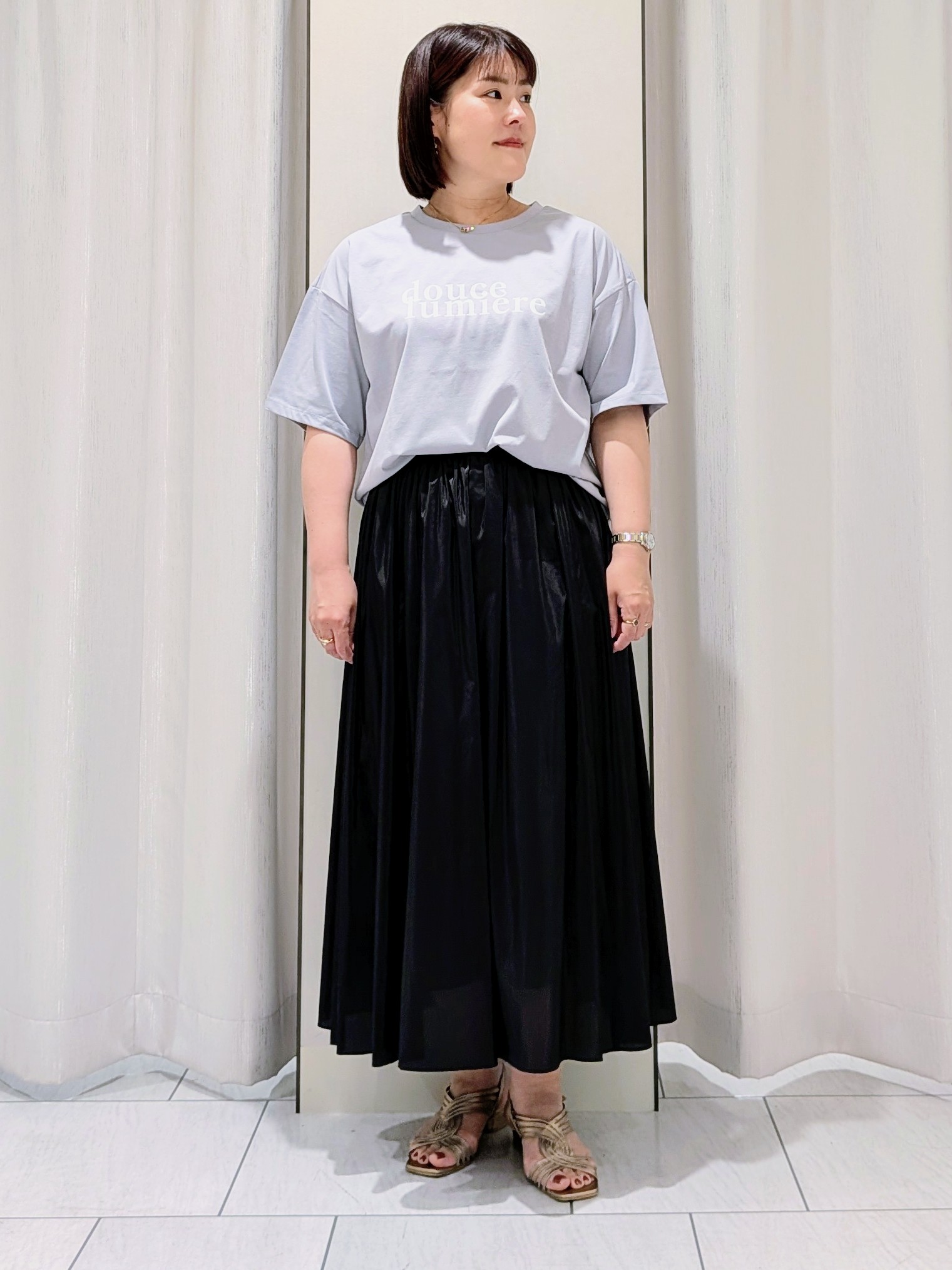 Onumaさんの「UNTITLED｜コットンロゴTシャツ」を使ったコーディネート