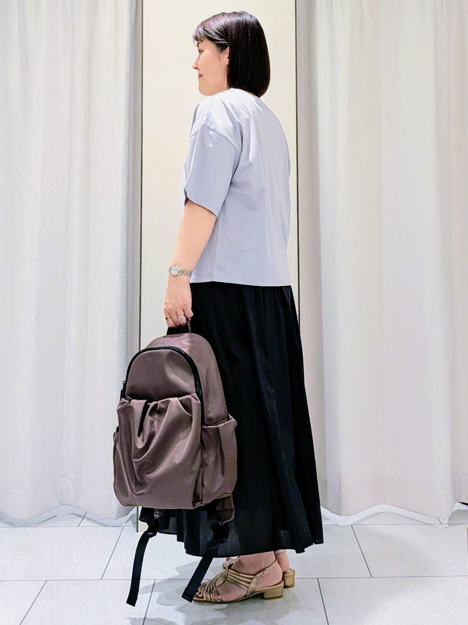 Onumaさんの「UNTITLED｜コットンロゴTシャツ」を使ったコーディネート