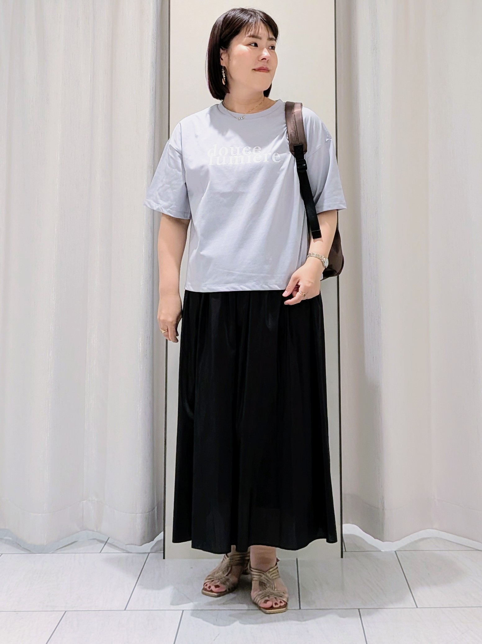 Onumaさんの「UNTITLED｜コットンロゴTシャツ」を使ったコーディネート