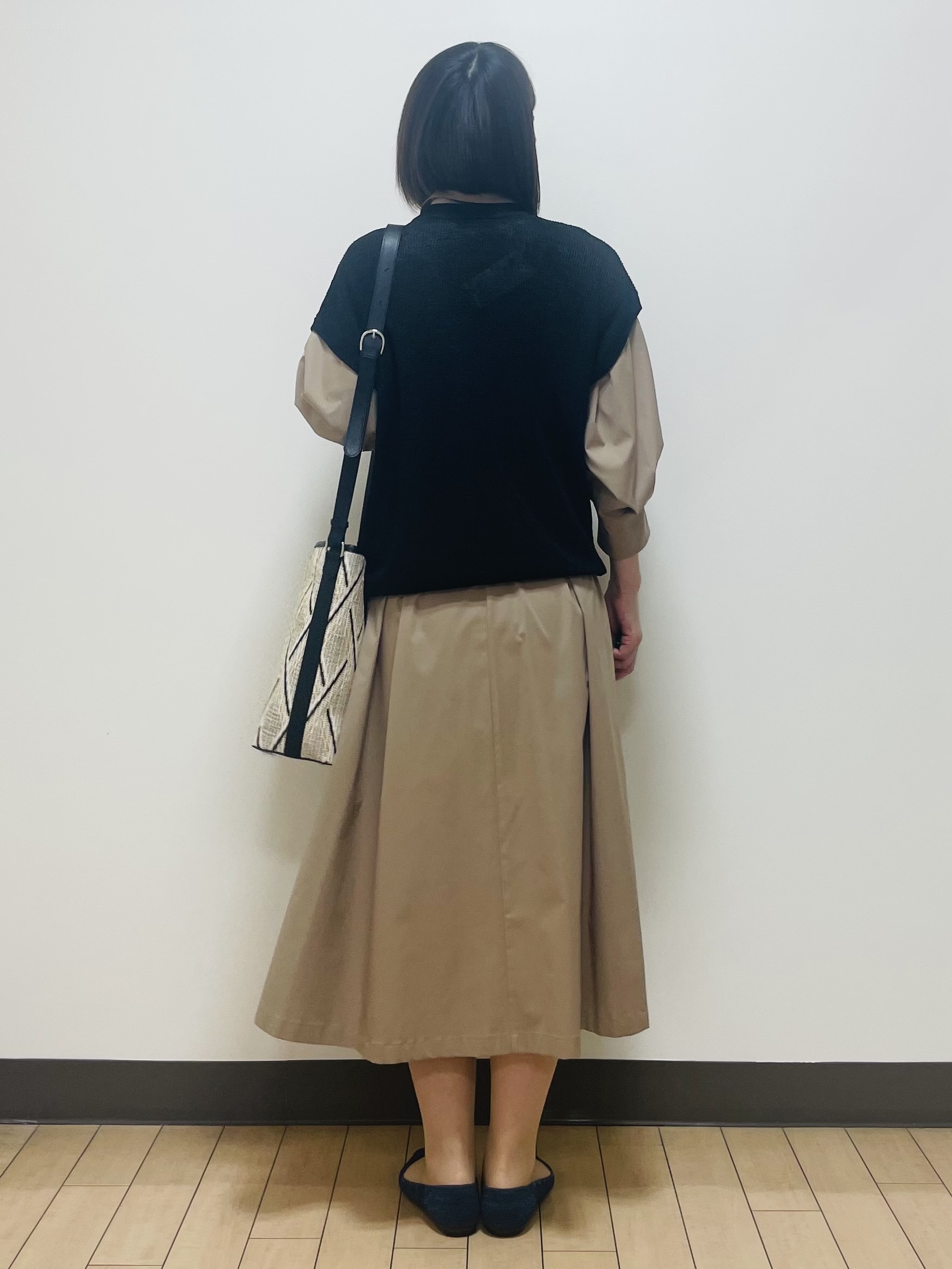 Riiさんの「Reflect｜タイプライターシャツロングワンピース」を使ったコーディネート