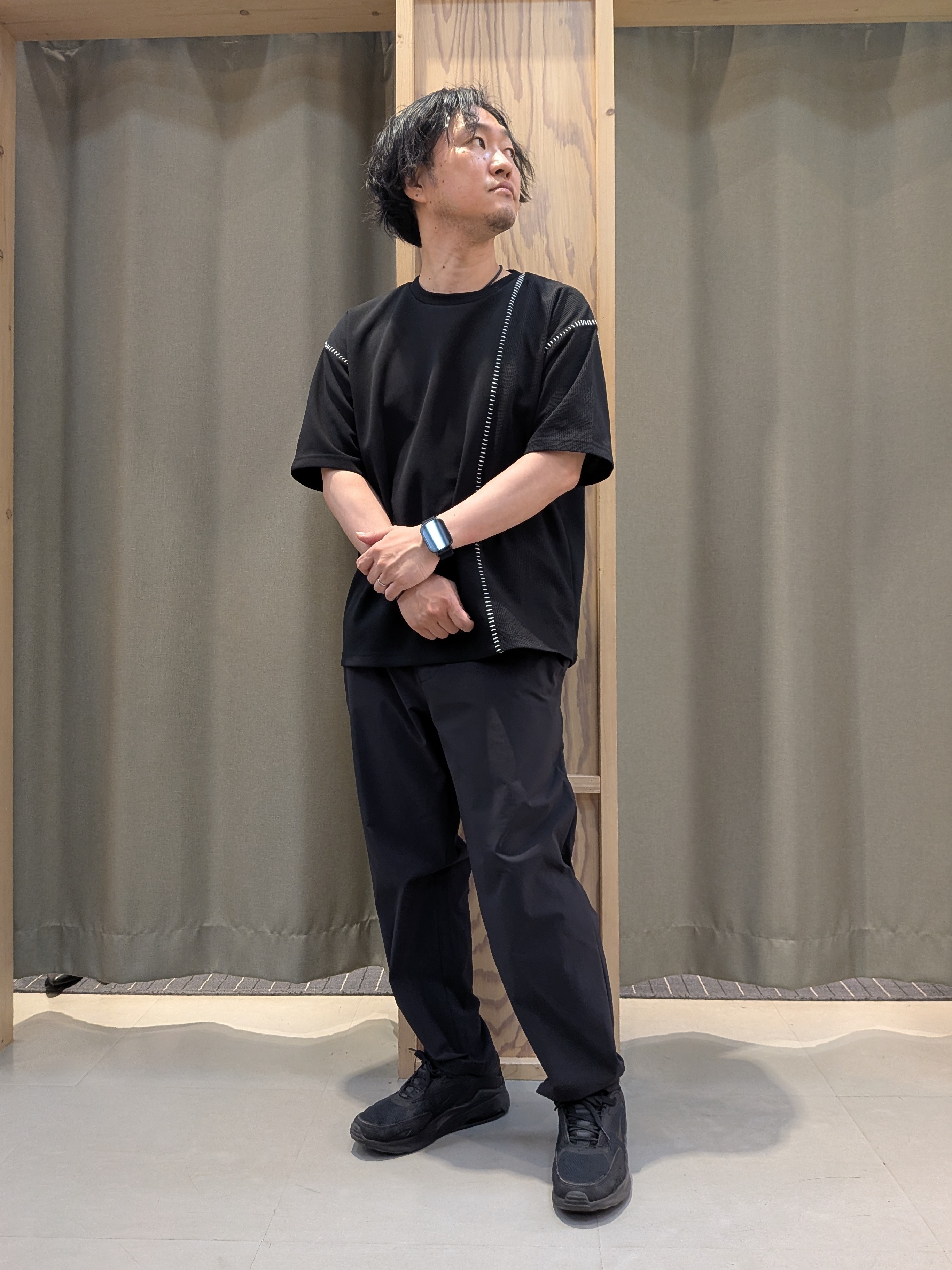 okcさんの「THE SHOP TK｜ハンドステッチ 半袖Tシャツ 洗濯機OK」を使ったコーディネート