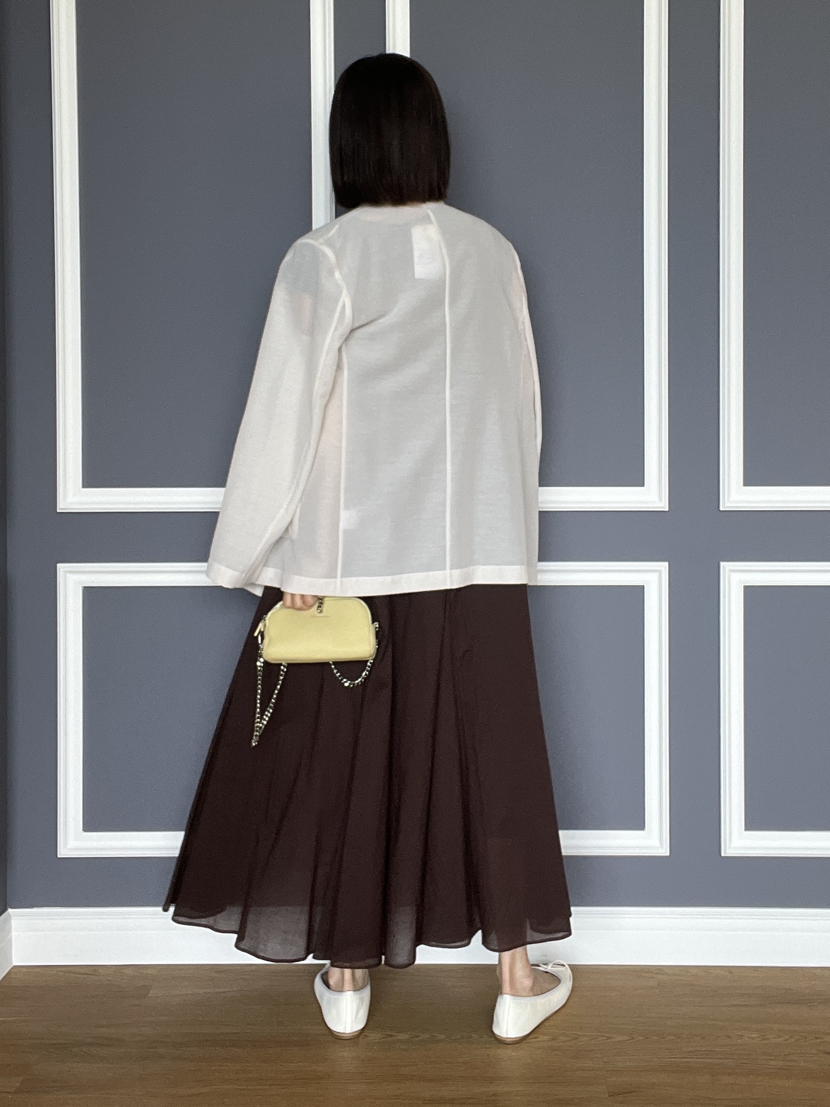 misaさんの「DRESSTERIOR｜【きれいめ/ウォッシャブル】コットンローンフレンチスリーブワンピ」を使ったコーディネート