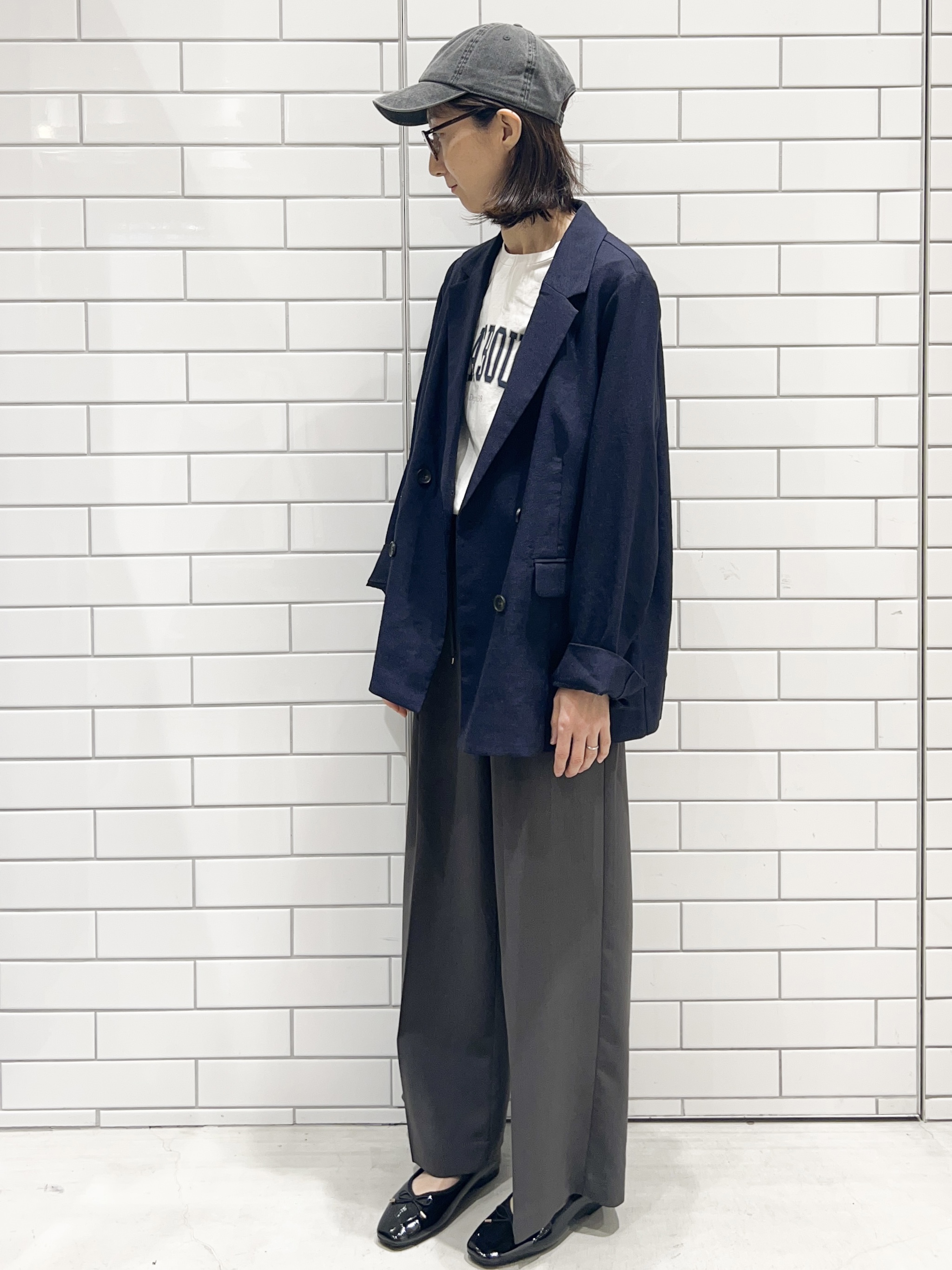 ももちぃさんの「index｜【UV／接触冷感】ダブルブレストジャケット《防シワ加工／洗える》」を使ったコーディネート