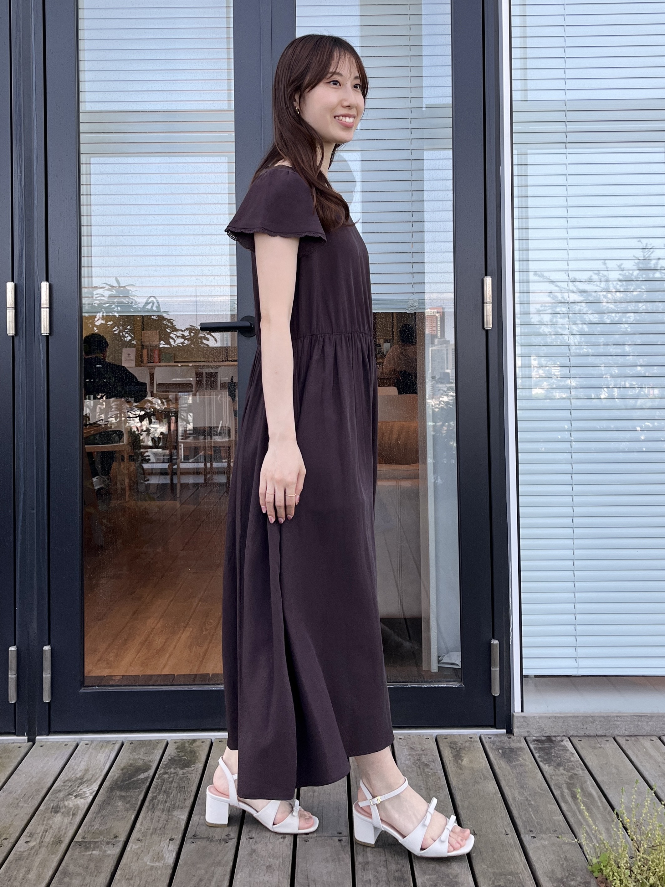 はばさんの「Couture brooch｜【洗える】バックリボンOP」を使ったコーディネート