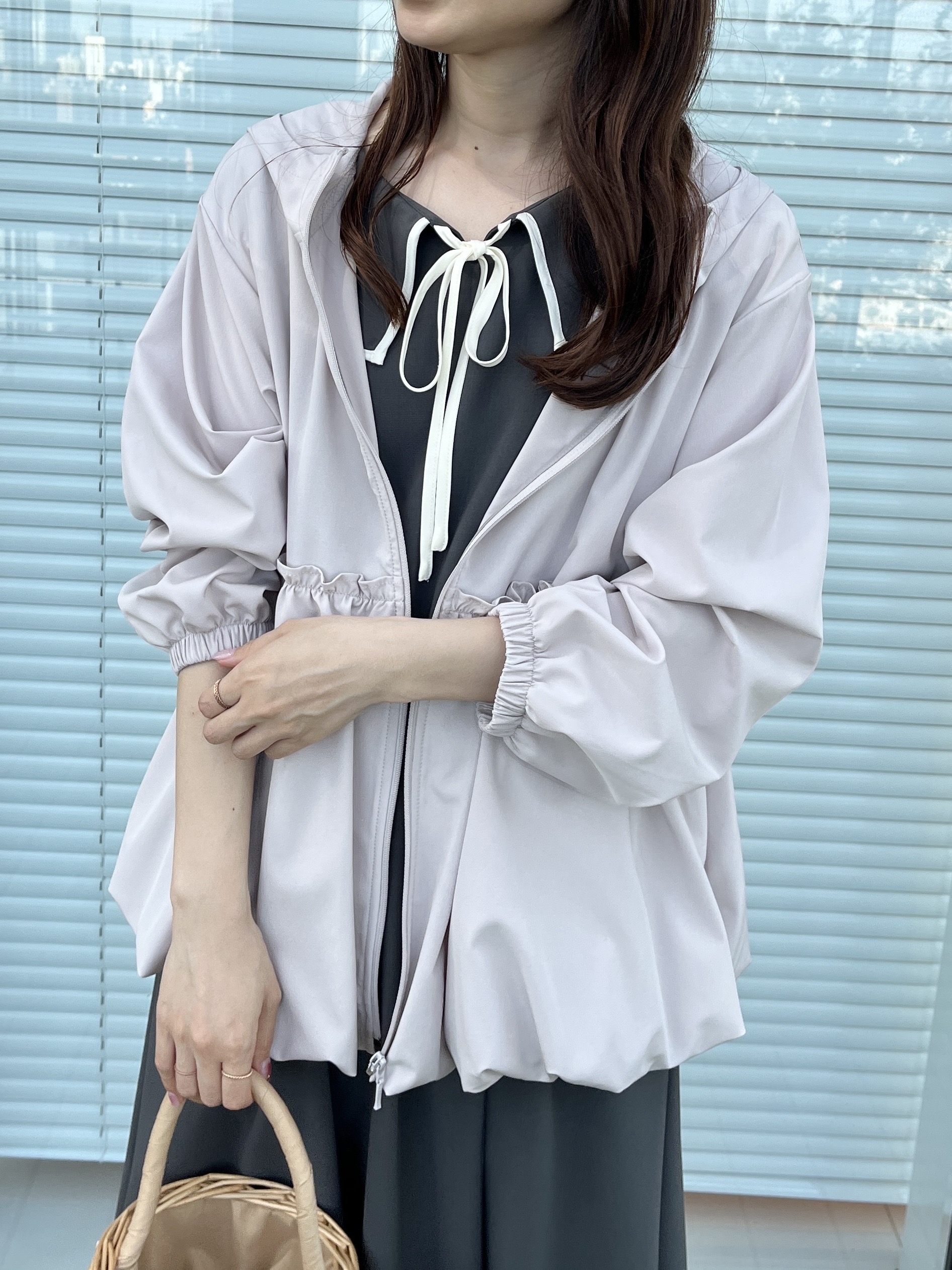 はばさんの「Couture brooch｜【UVカット・吸水速乾・撥水加工】フリル ラッシュガード」を使ったコーディネート