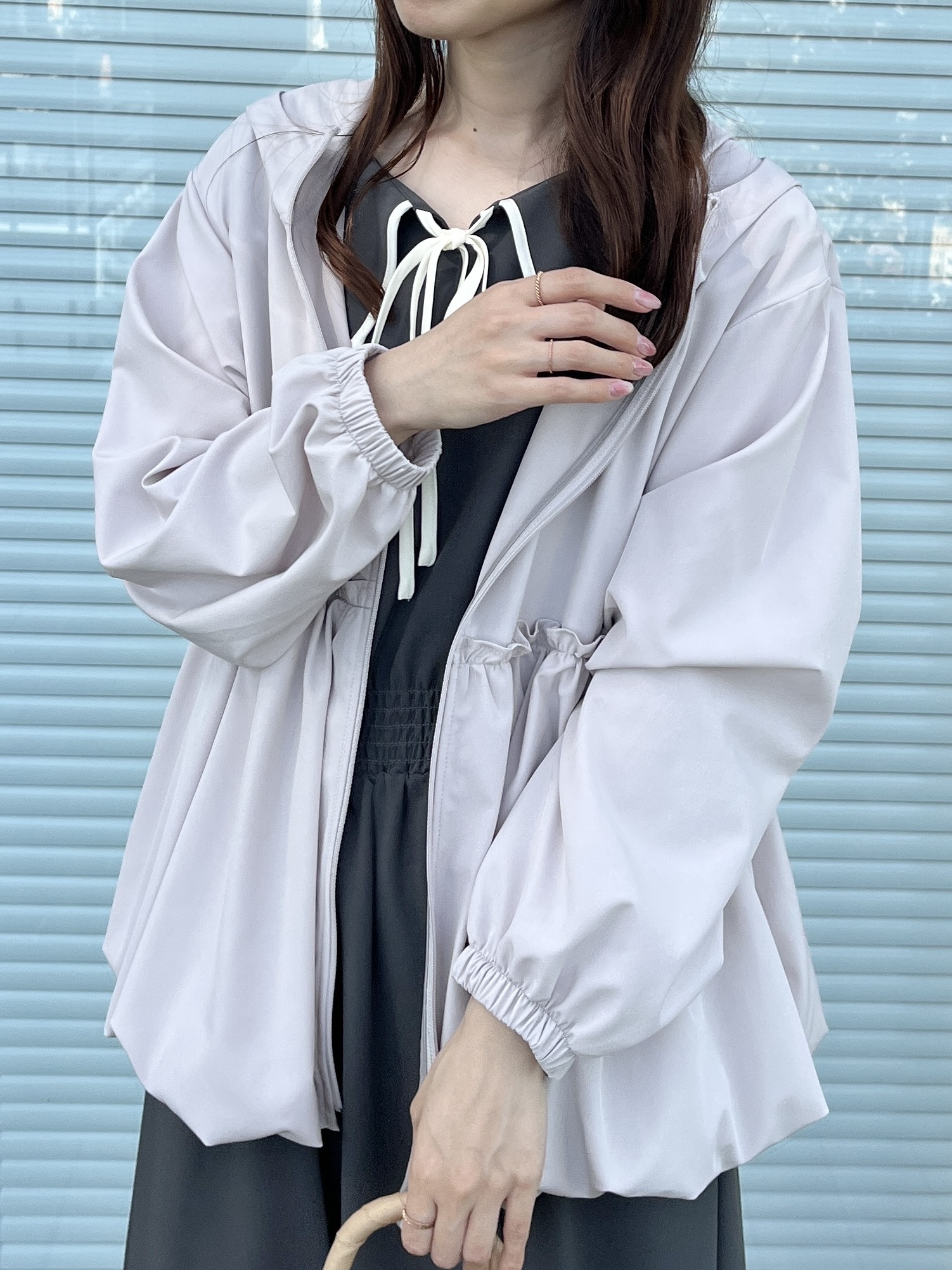 はばさんの「Couture brooch｜【UVカット・吸水速乾・撥水加工】フリル ラッシュガード」を使ったコーディネート