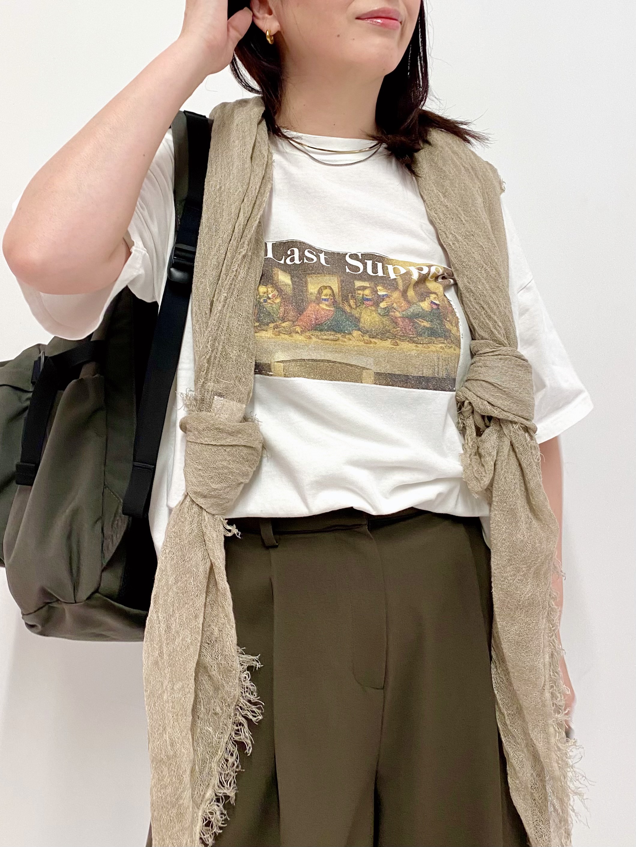Sawaguchiさんの「DRESSTERIOR｜MADRAS（マドラス）薄手大判ストール」を使ったコーディネート