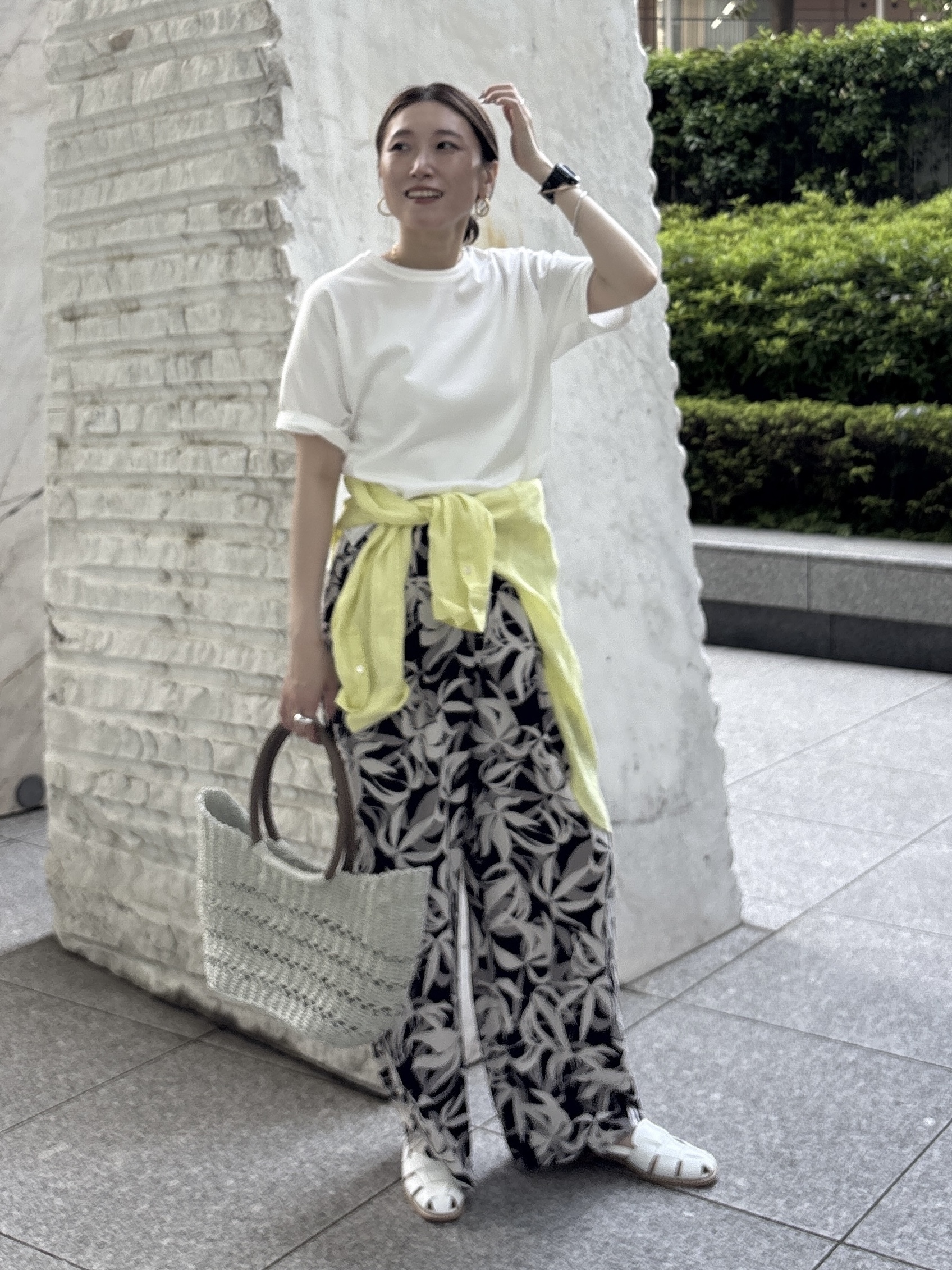 kotakiさんの「INDIVI｜【汗ジミ防止／褒められTシャツ】上品カジュアル！ドルマンTシャツ」を使ったコーディネート