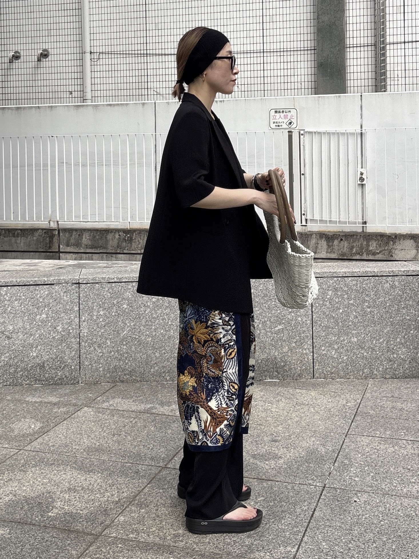 kotakiさんの「INDIVI｜【着る日傘】ハーフスリーブダブルジャケット」を使ったコーディネート