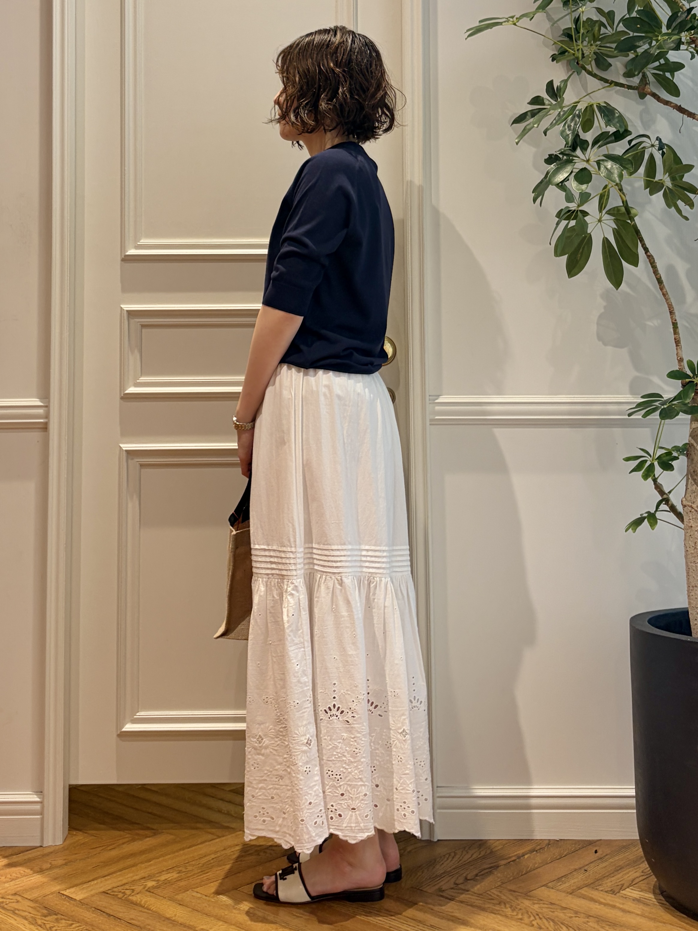 nakaoさんの「DRESSTERIOR｜ジュートキャンバス ミニバッグ」を使ったコーディネート