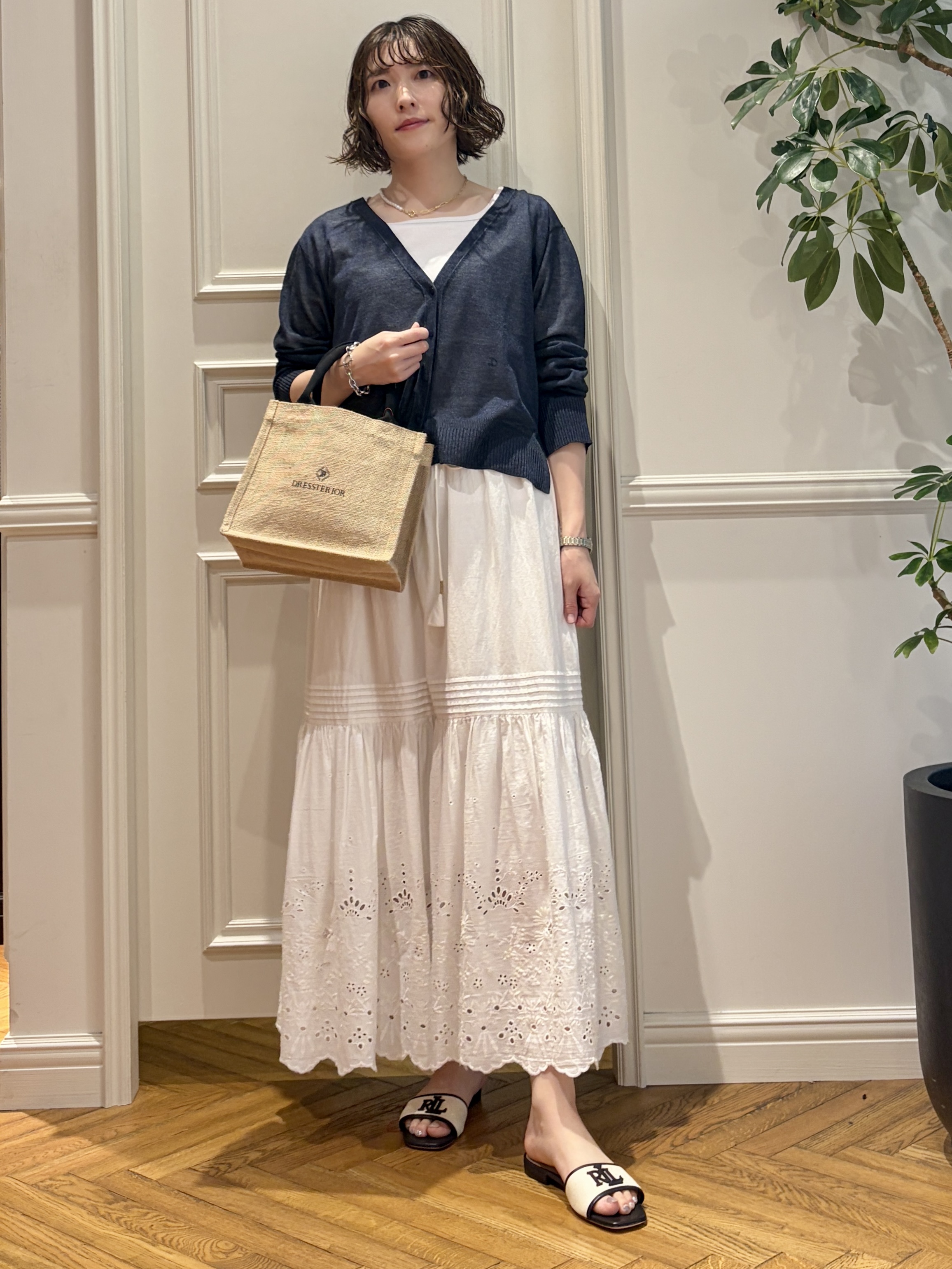 nakaoさんの「DRESSTERIOR｜ジュートキャンバス ミニバッグ」を使ったコーディネート