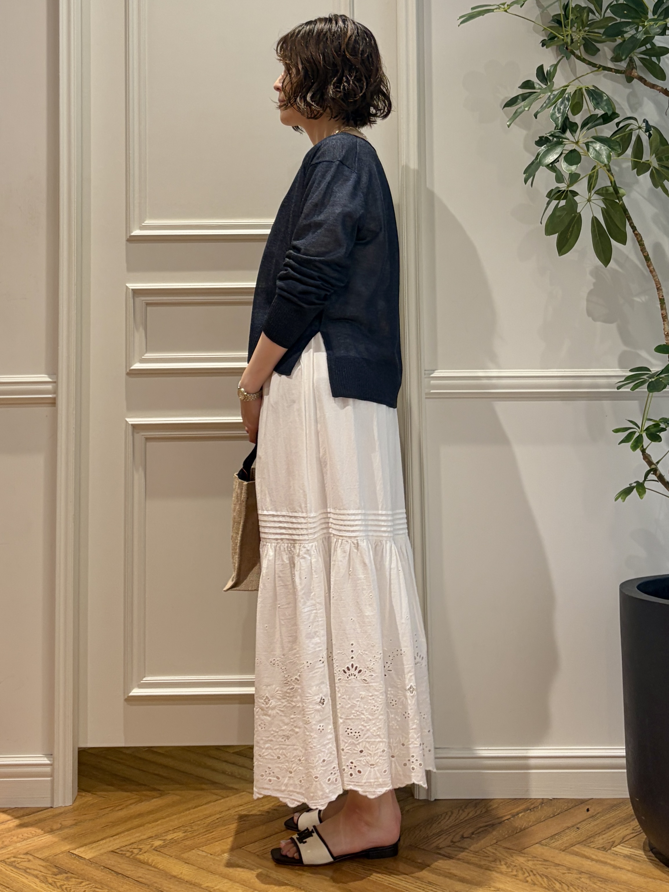 nakaoさんの「DRESSTERIOR｜ジュートキャンバス ミニバッグ」を使ったコーディネート
