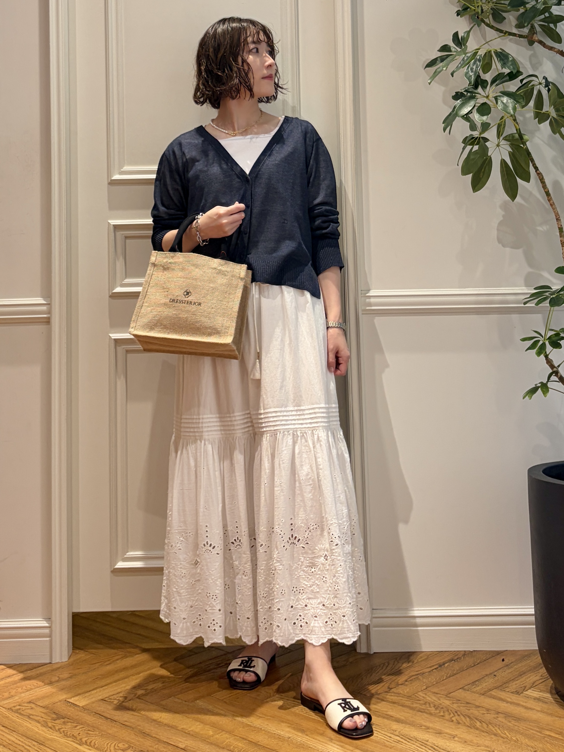 nakaoさんの「DRESSTERIOR｜ジュートキャンバス ミニバッグ」を使ったコーディネート