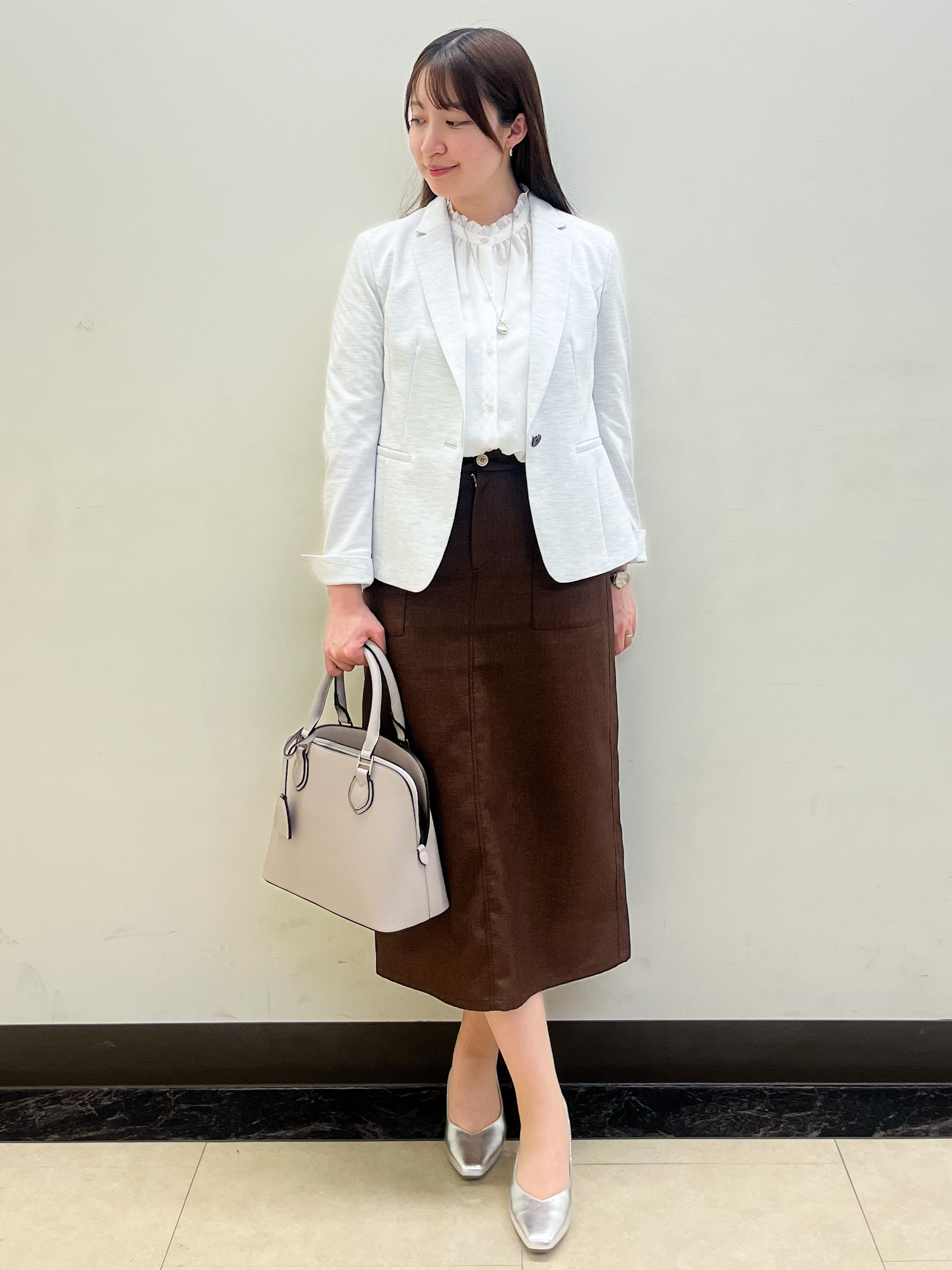 mikikoさんの「Reflect｜【SS-4Lサイズ／UVカット／接触冷感】匠ジャケット／ベーシックテーラード」を使ったコーディネート