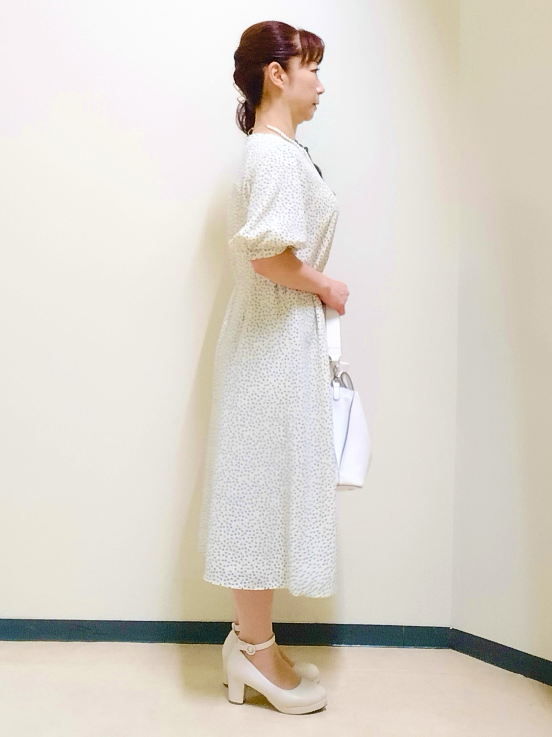 花さんの「Reflect｜シフォンスリーブワンピース」を使ったコーディネート