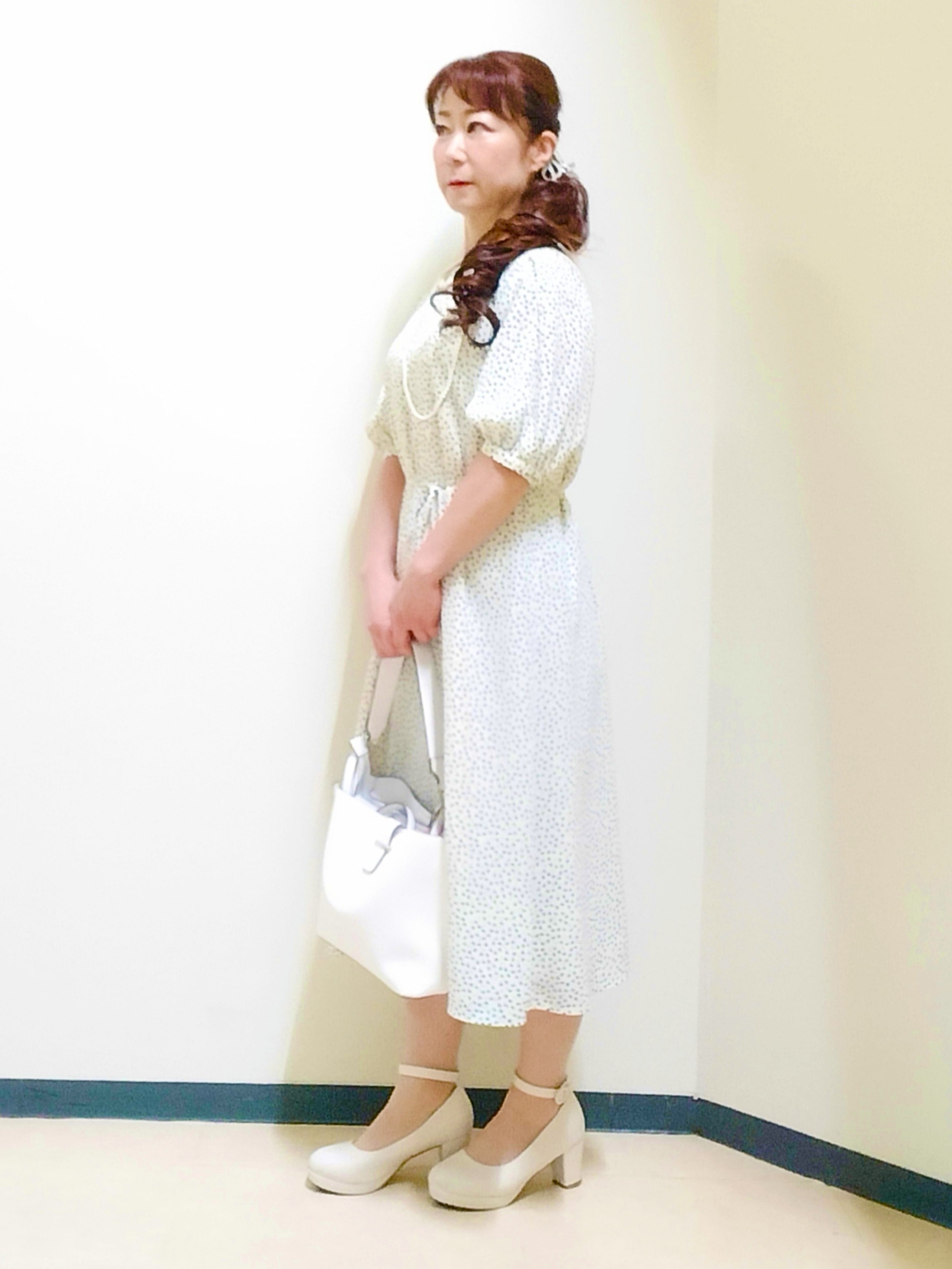 花さんの「Reflect｜シフォンスリーブワンピース」を使ったコーディネート
