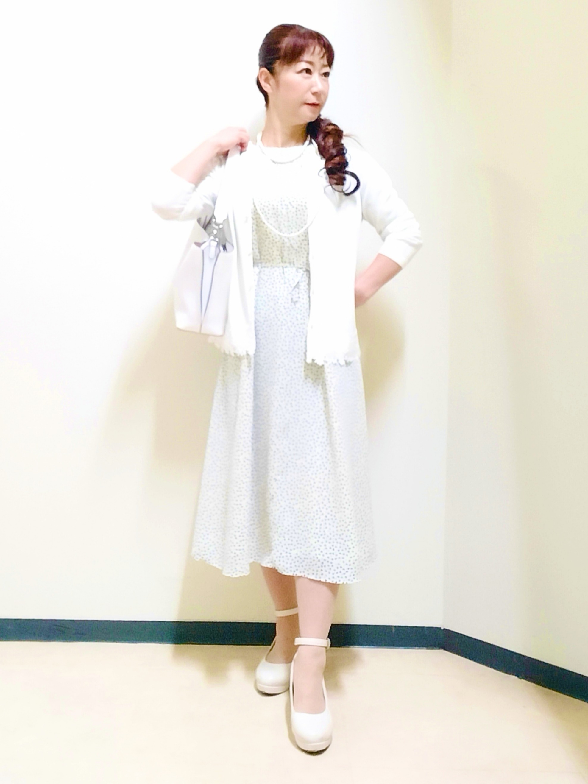 花さんの「Reflect｜シフォンスリーブワンピース」を使ったコーディネート