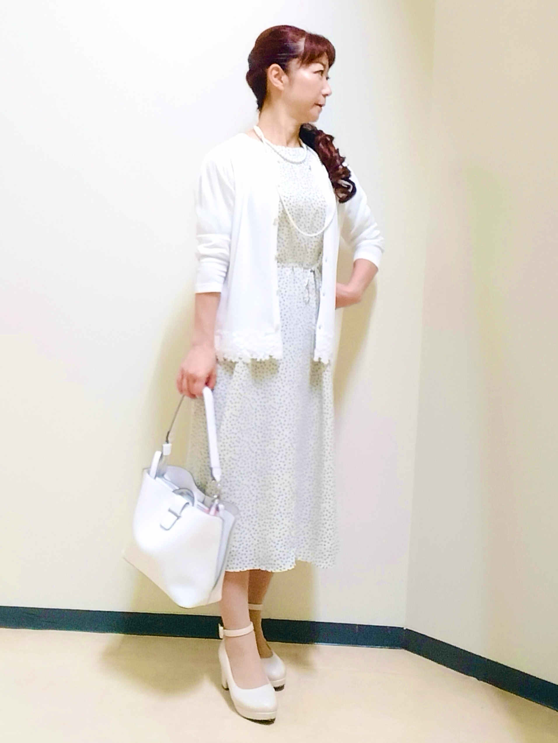 花さんの「Reflect｜シフォンスリーブワンピース」を使ったコーディネート