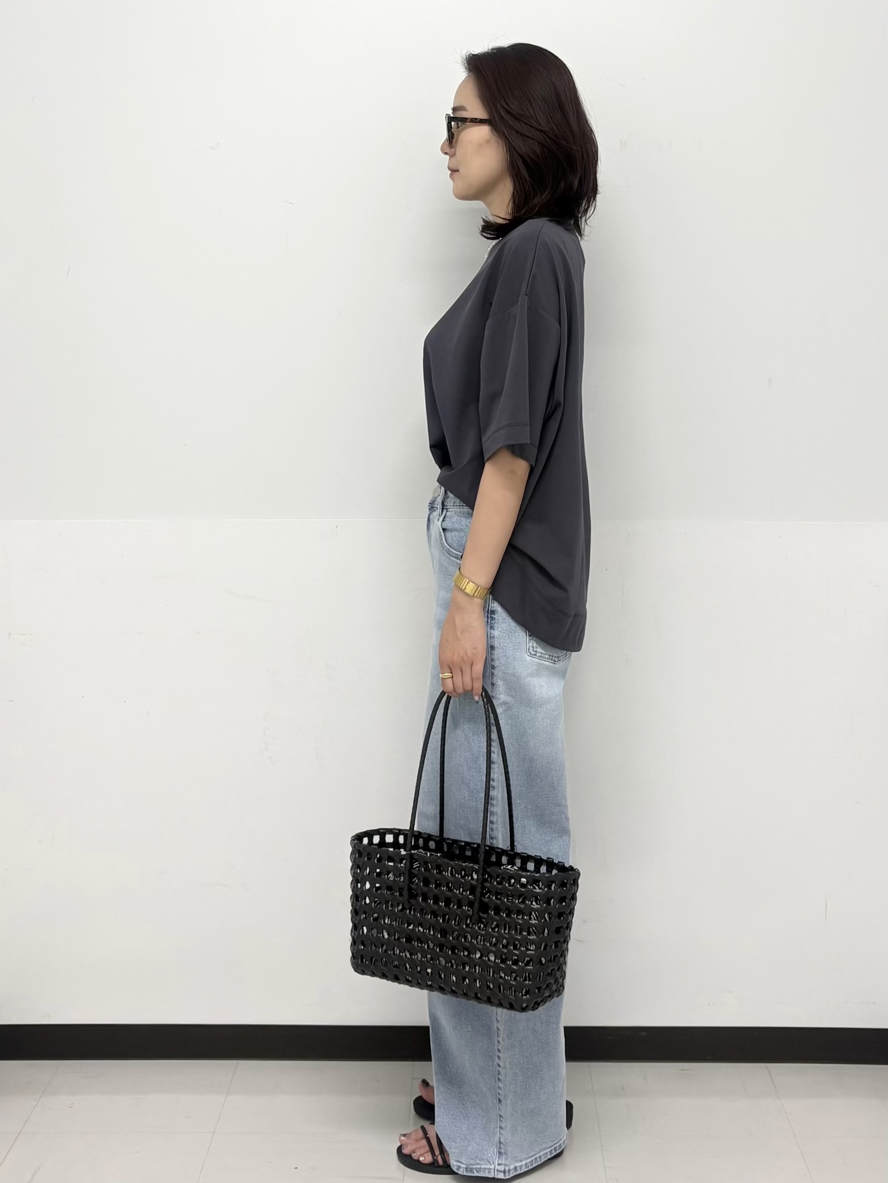 Hazukiさんの「OPAQUE.CLIP｜【接触冷感】リラクシーカットソー《洗濯機OK》」を使ったコーディネート