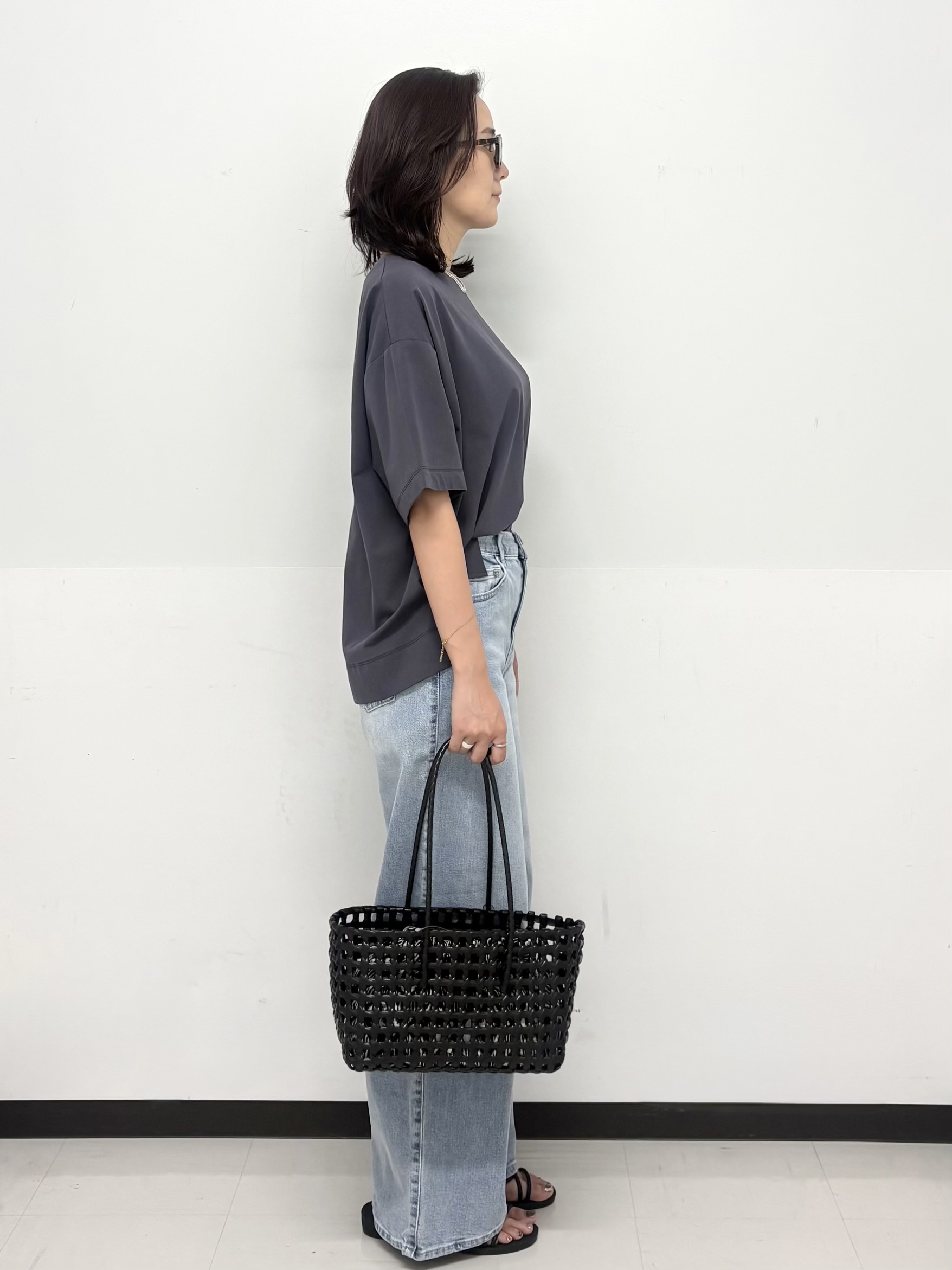 Hazukiさんの「OPAQUE.CLIP｜【接触冷感】リラクシーカットソー《洗濯機OK》」を使ったコーディネート