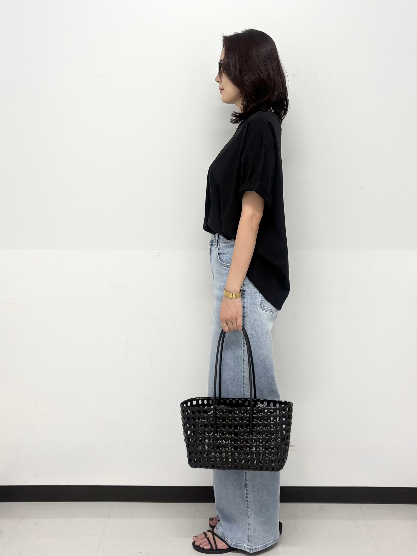 Hazukiさんの「OPAQUE.CLIP｜【接触冷感】リラクシーカットソー《洗濯機OK》」を使ったコーディネート