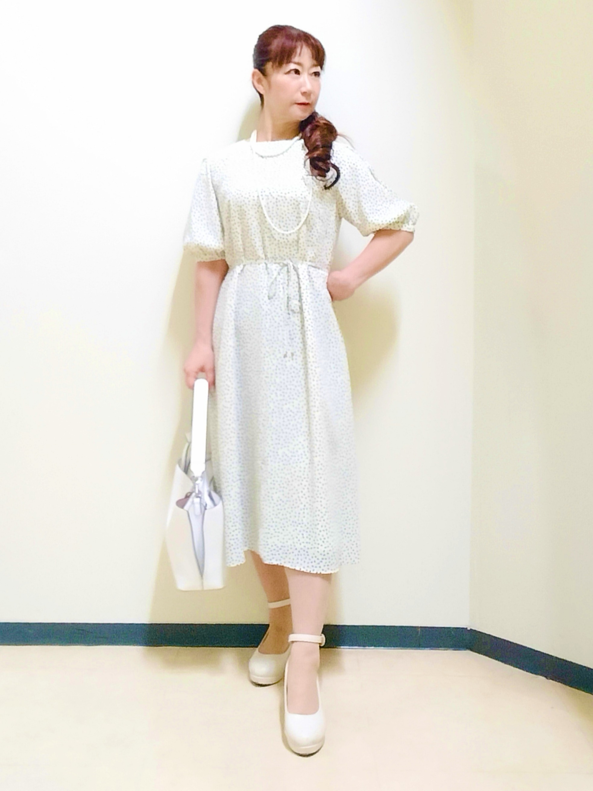 花さんの「Reflect｜シフォンスリーブワンピース」を使ったコーディネート