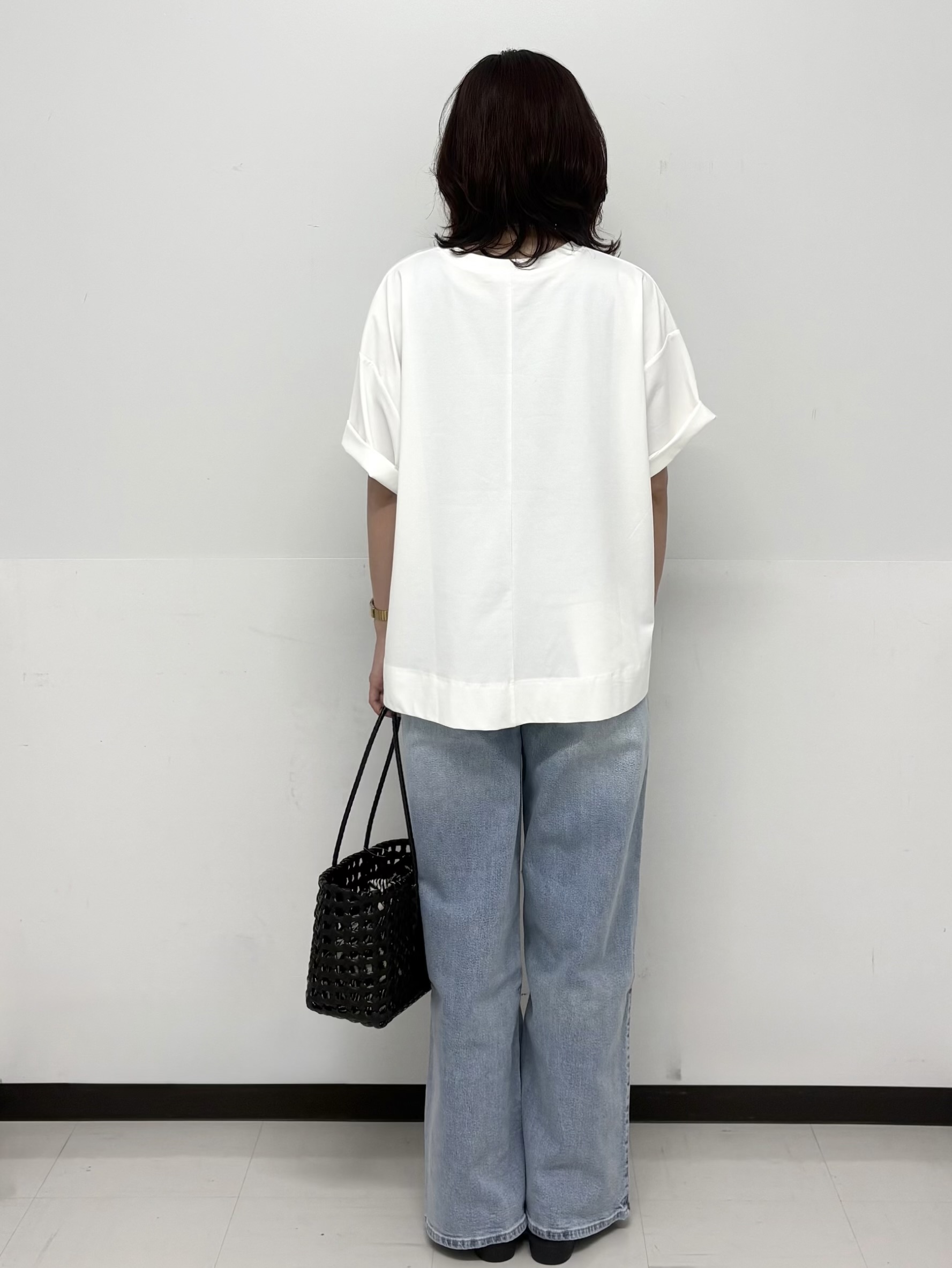 Hazukiさんの「OPAQUE.CLIP｜【接触冷感】リラクシーカットソー《洗濯機OK》」を使ったコーディネート