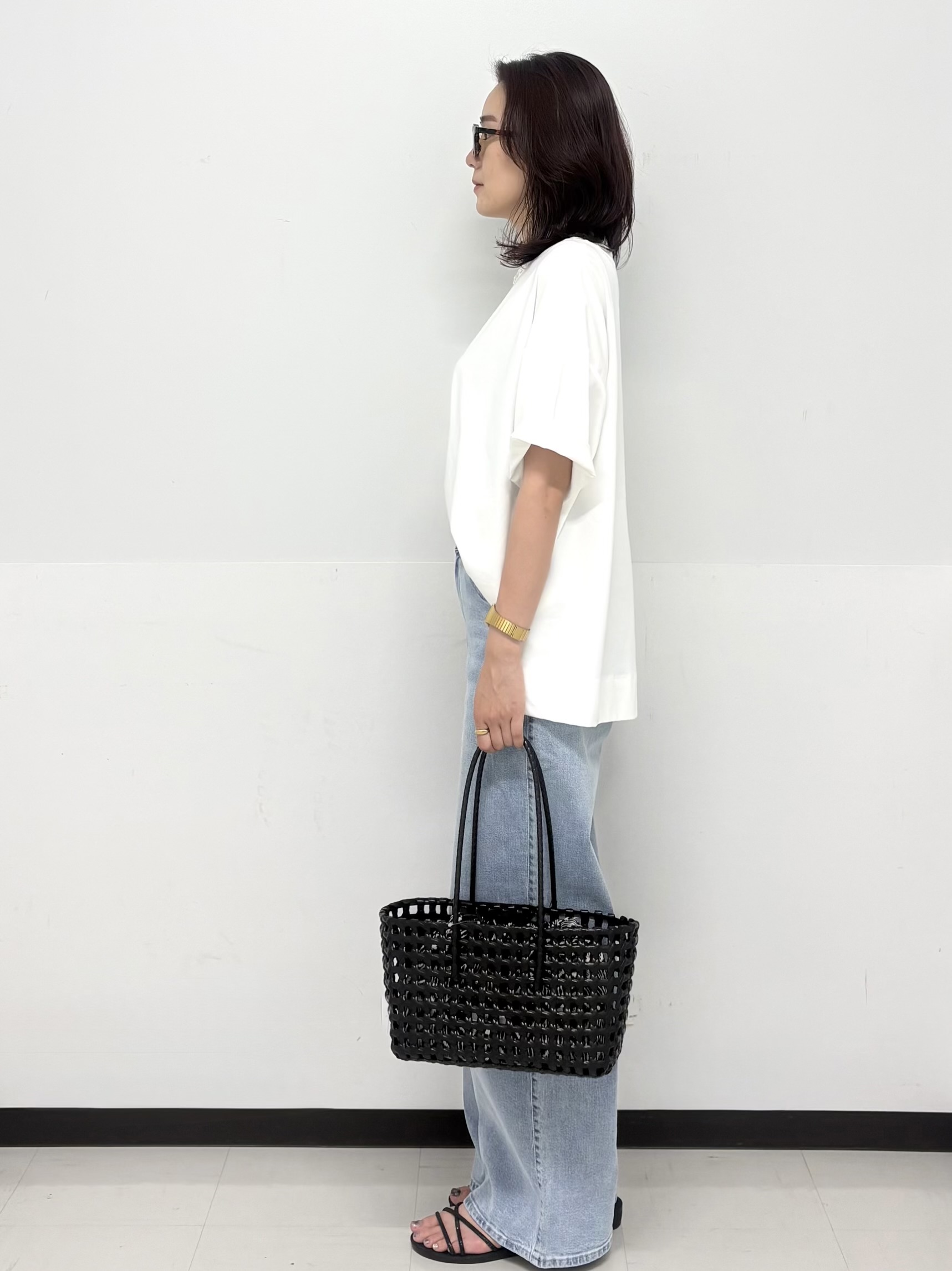 Hazukiさんの「OPAQUE.CLIP｜【接触冷感】リラクシーカットソー《洗濯機OK》」を使ったコーディネート