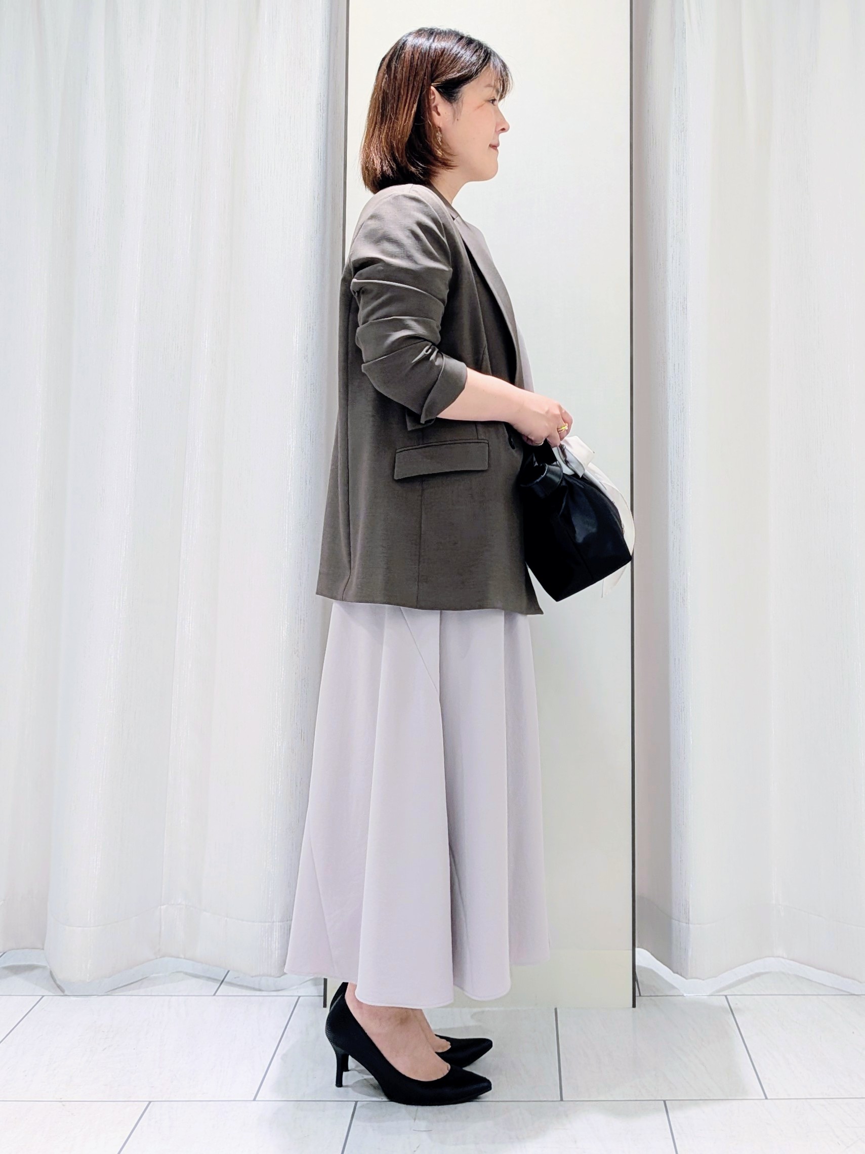 Onumaさんの「UNTITLED｜【接触冷感/はっ水/セットアップ可】リラクシーフレアスカート」を使ったコーディネート