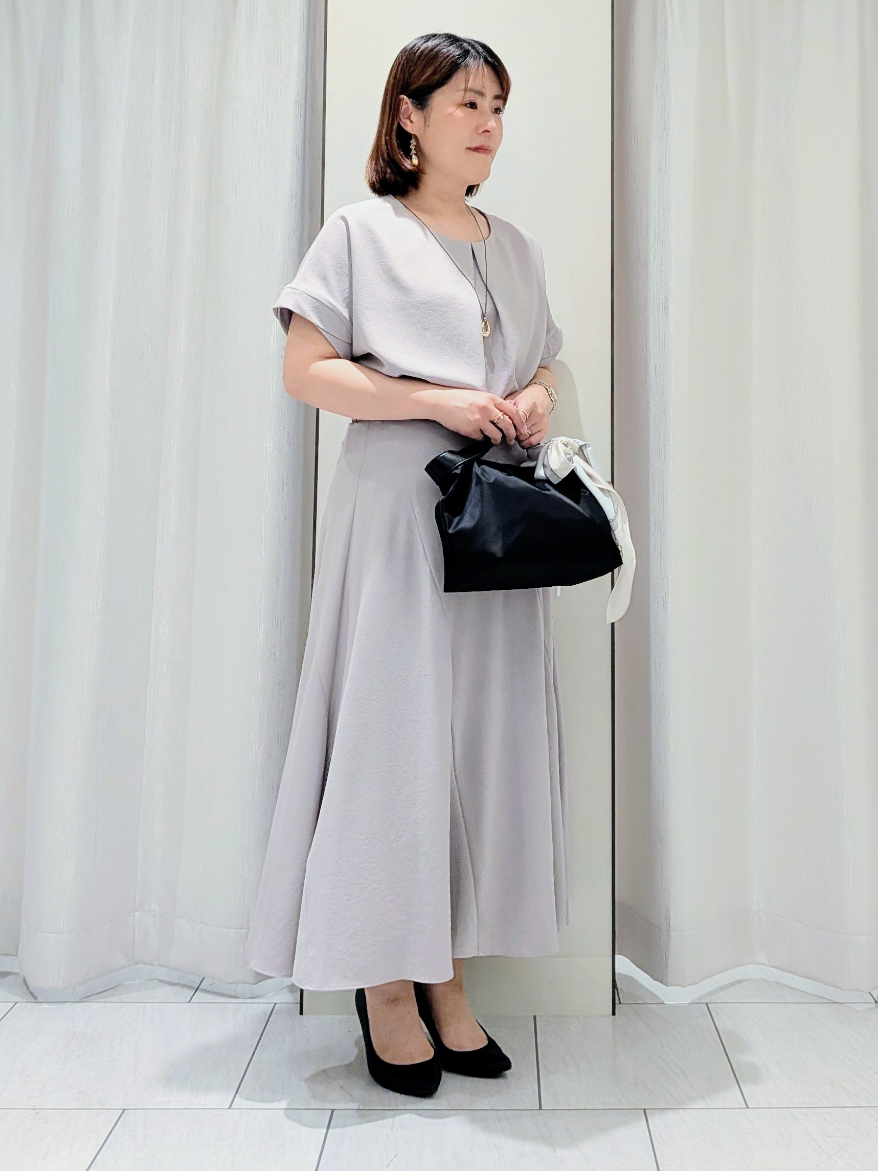 Onumaさんの「UNTITLED｜【接触冷感/はっ水/セットアップ可】リラクシーフレアスカート」を使ったコーディネート