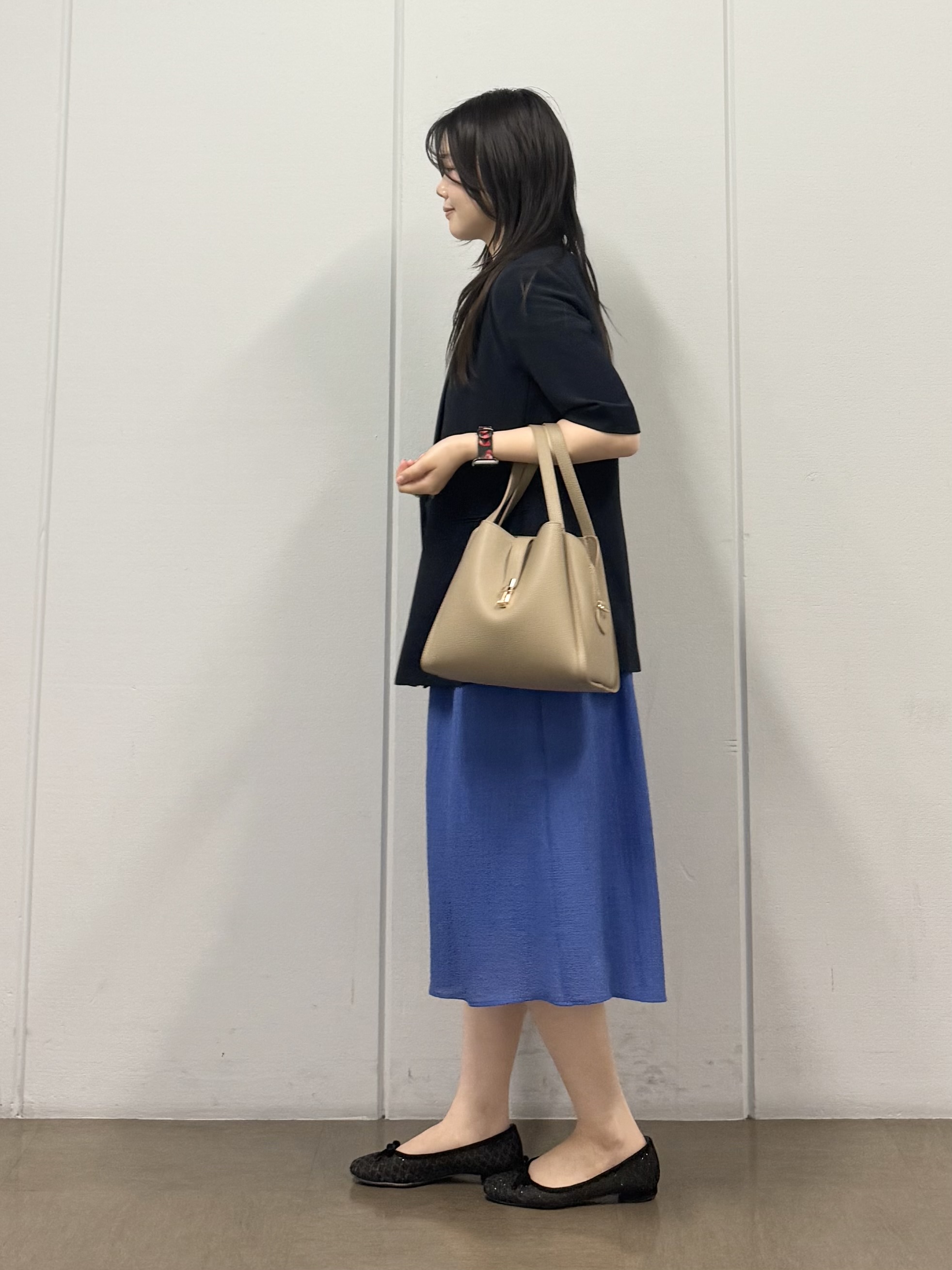 mizukiさんの「INDIVI｜【着る日傘】ハーフスリーブダブルジャケット」を使ったコーディネート