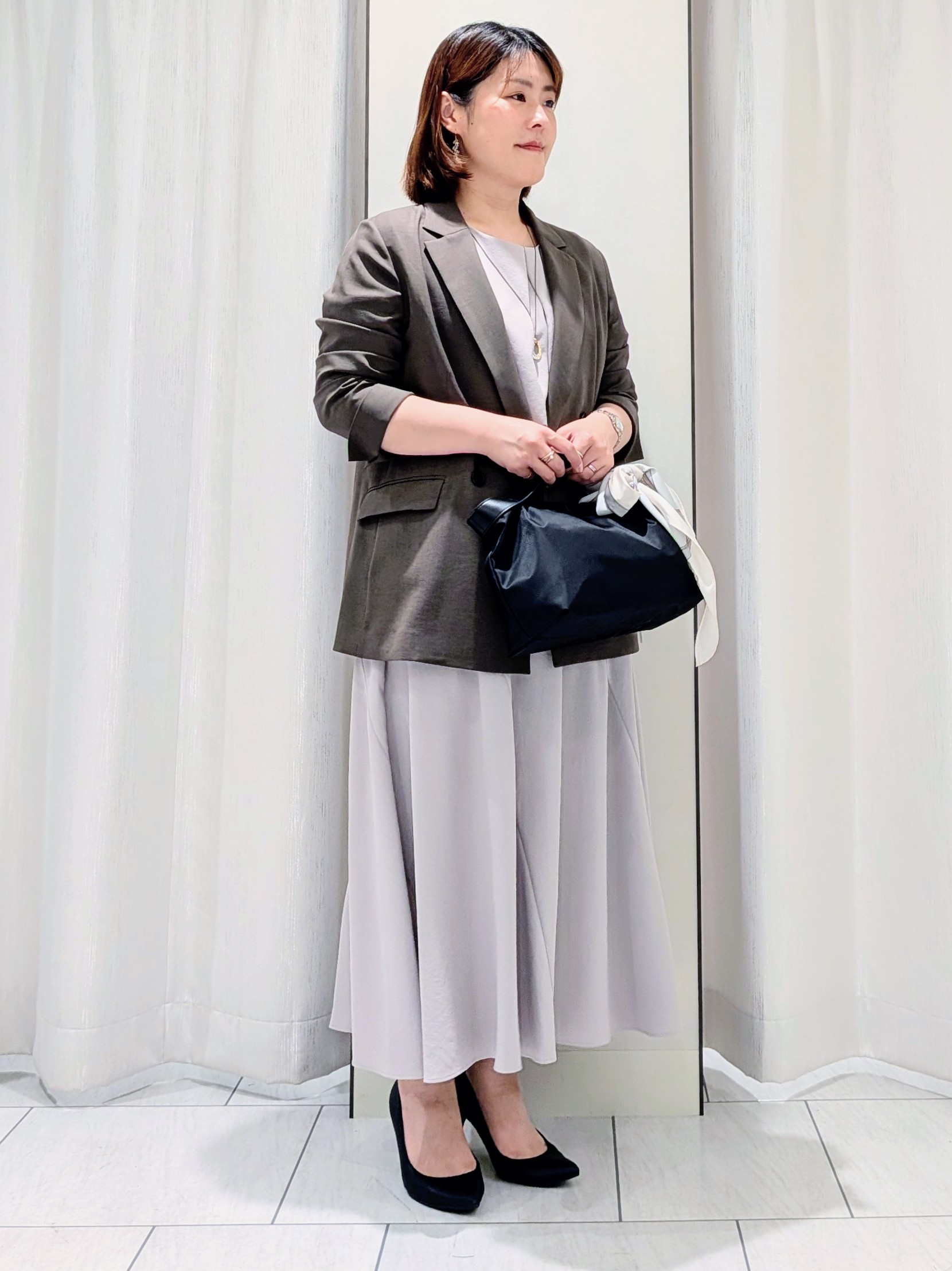 Onumaさんの「UNTITLED｜【接触冷感/はっ水/セットアップ可】リラクシーフレアスカート」を使ったコーディネート