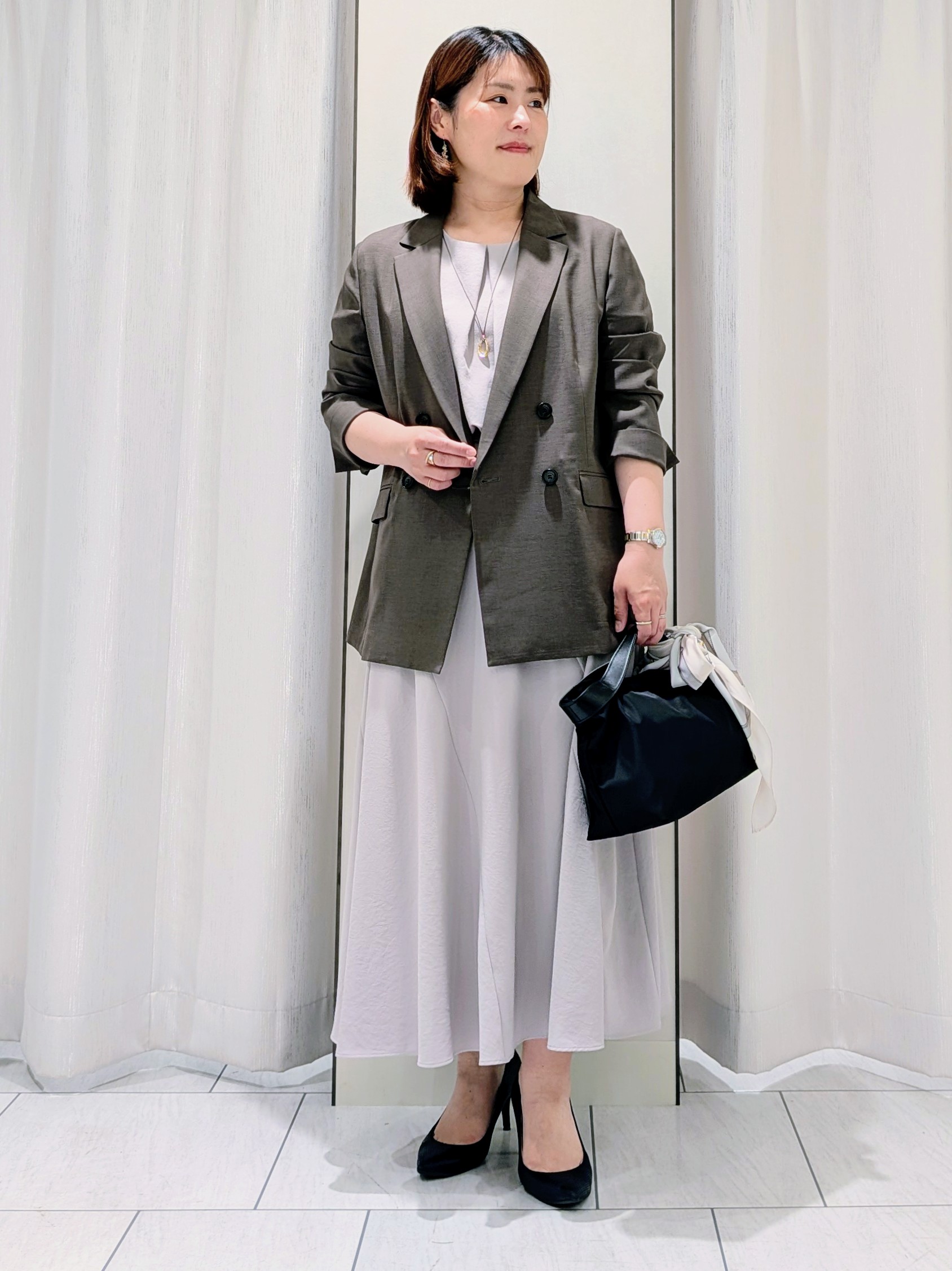 Onumaさんの「UNTITLED｜【接触冷感/はっ水/セットアップ可】リラクシーフレアスカート」を使ったコーディネート