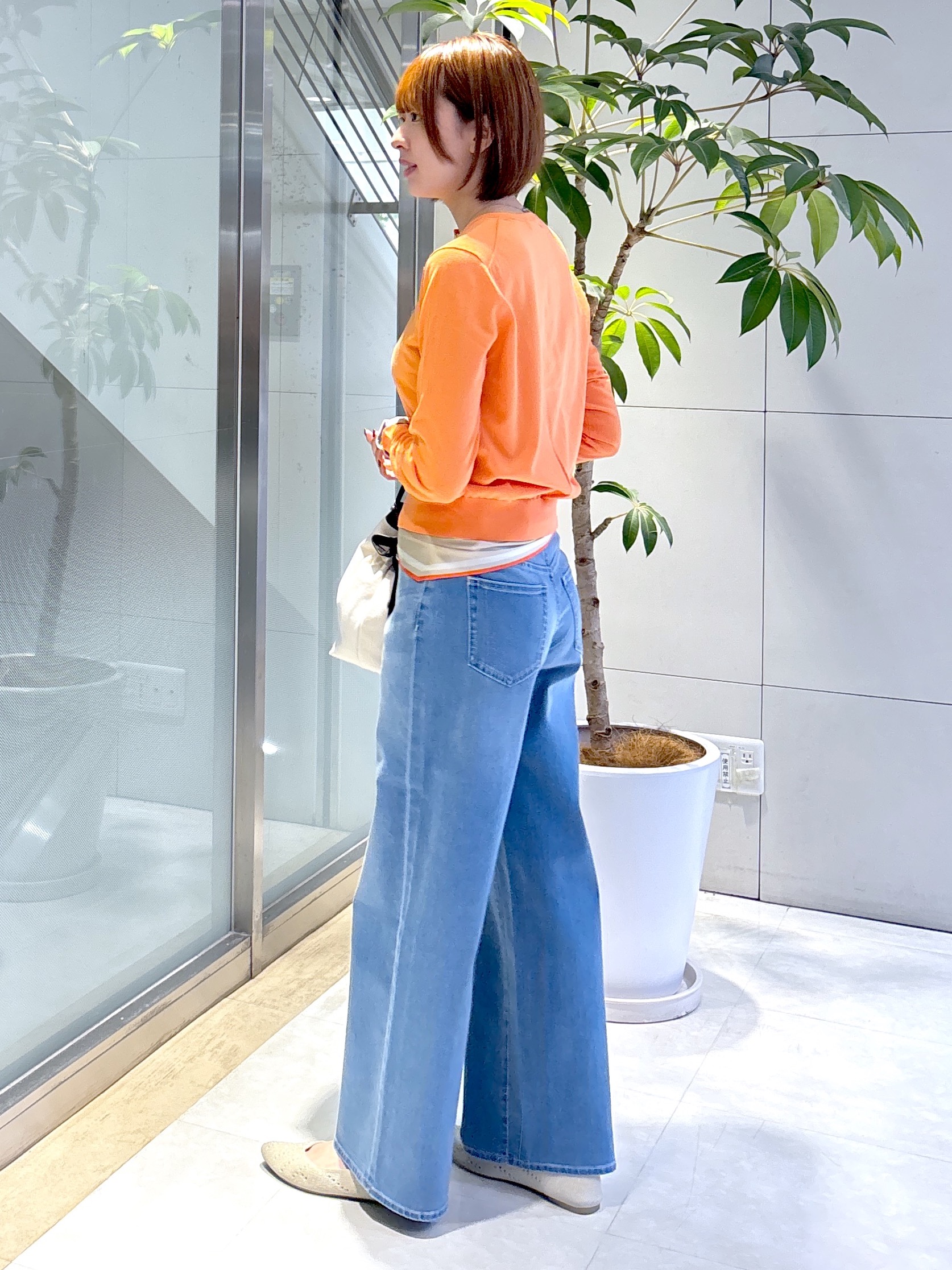 yukaさんの「UNTITLED｜【9色展開/アンサンブル可】コットンクルーネックカーディガン」を使ったコーディネート