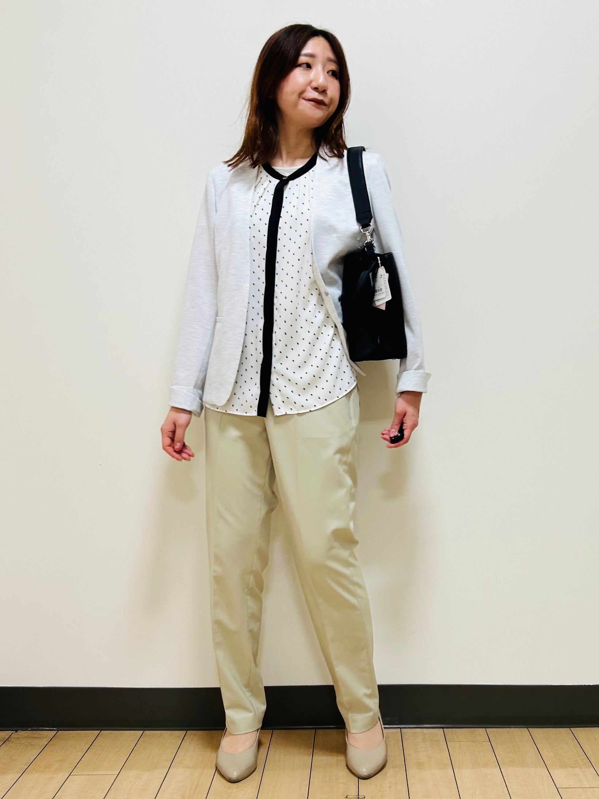miiiさんの「Reflect｜【SS-4Lサイズ／UVカット／接触冷感】匠ジャケット／ノーカラー」を使ったコーディネート